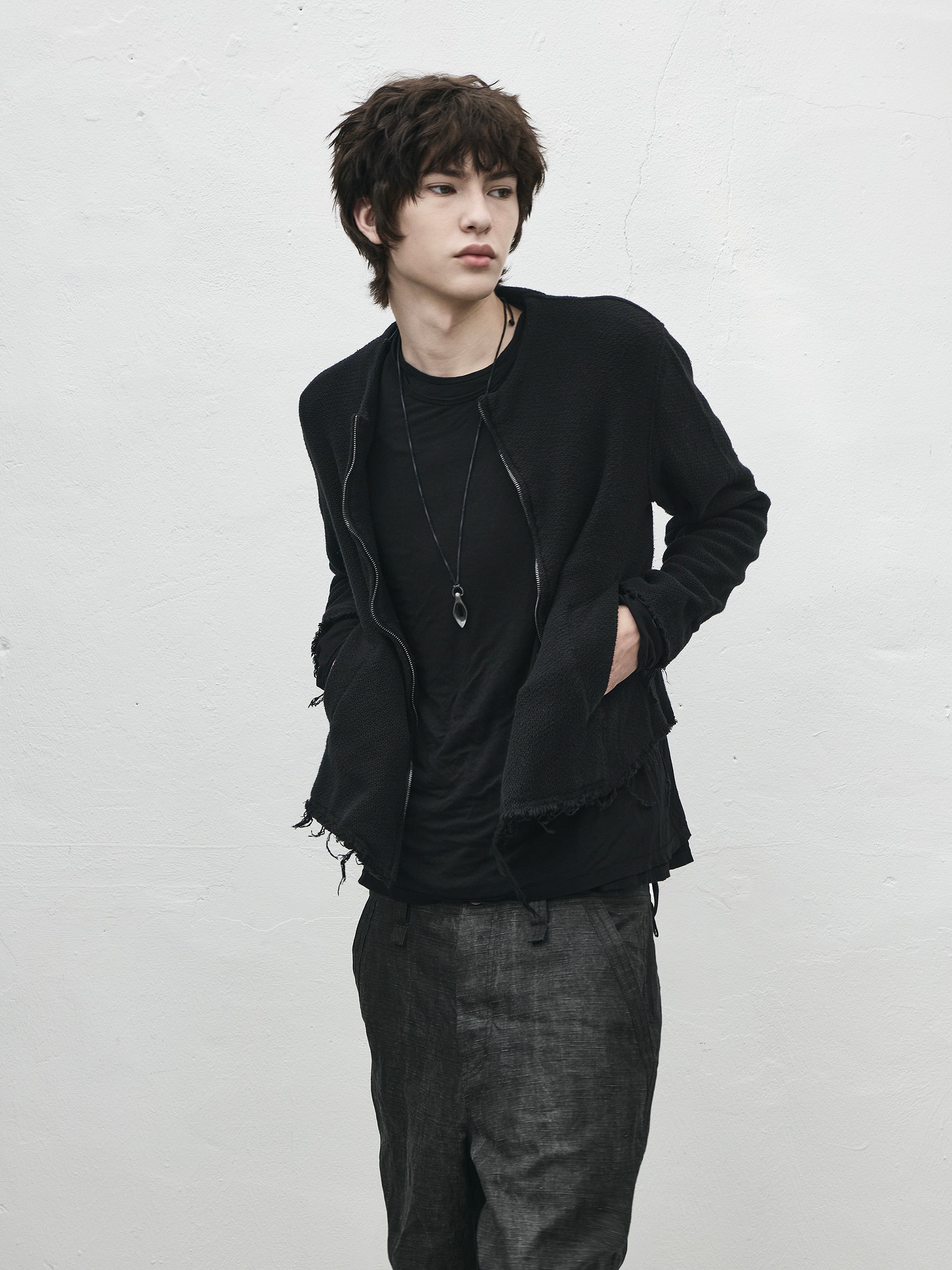 front neck jacket / karami-ori – blackmerle