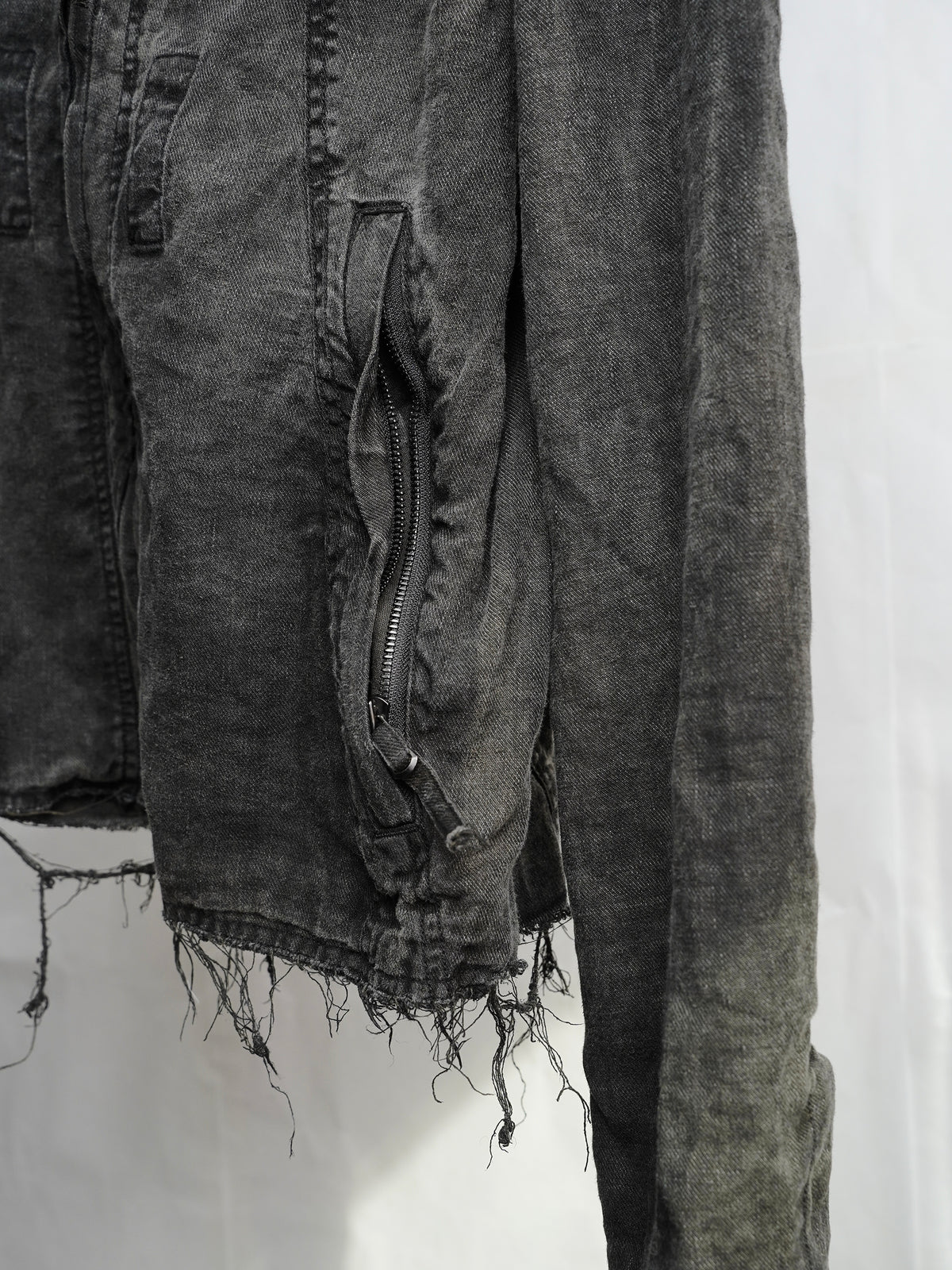 zip up jacket / onion ink (silk nep)