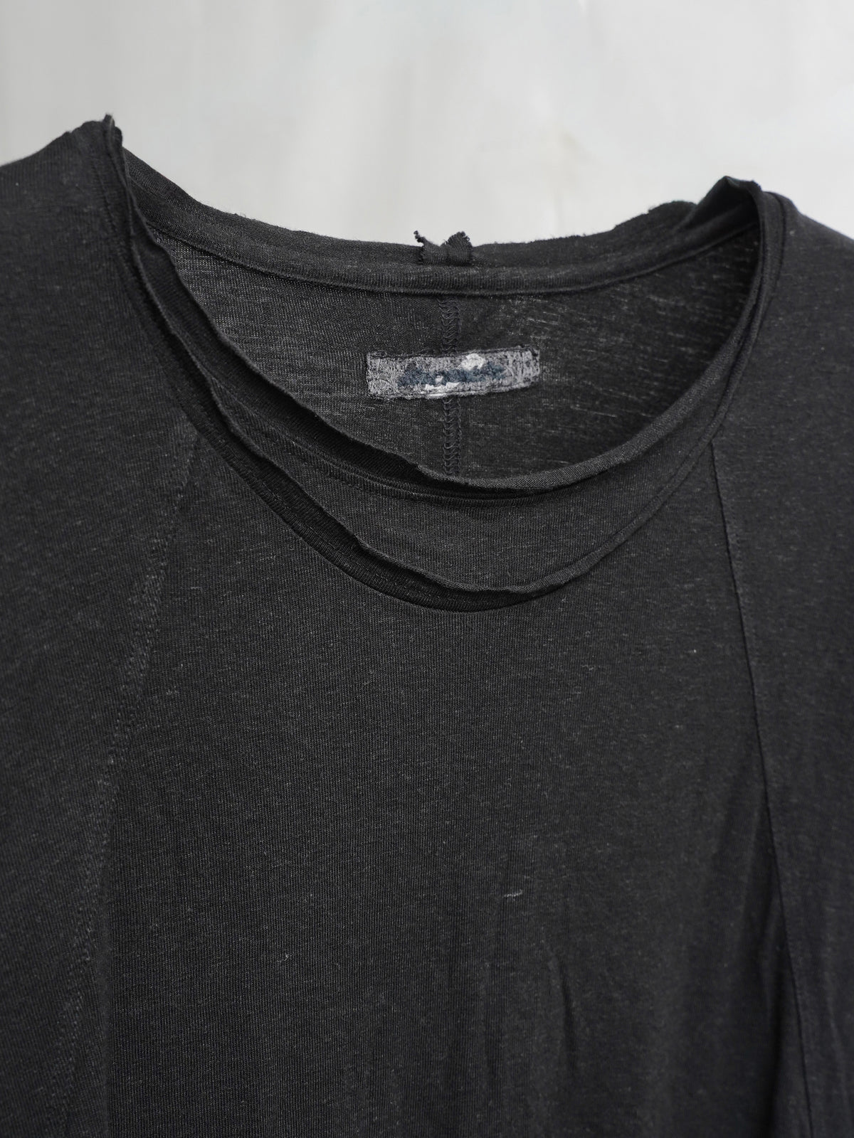 double neck longsleeve / black