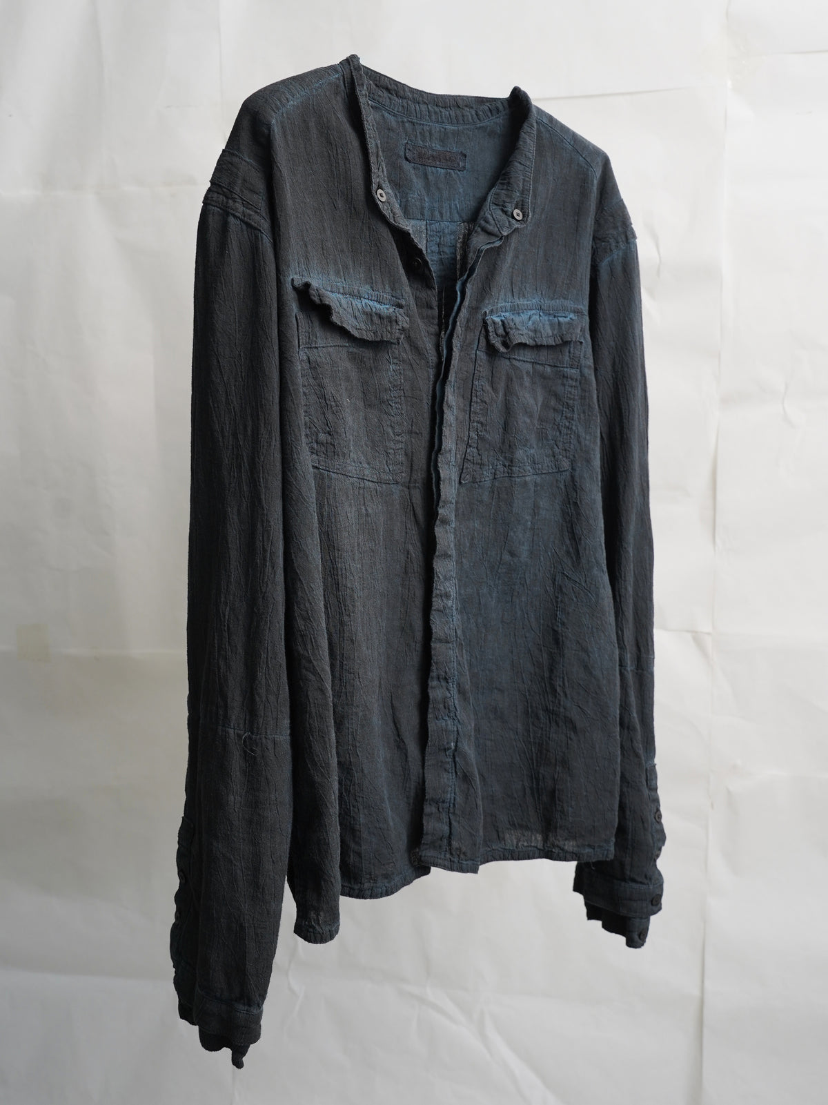 double sleeve field shirt / indigo ink (voile)
