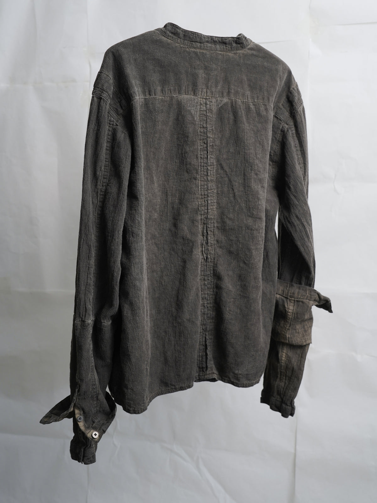double sleeve field shirt / onion ink (voile)
