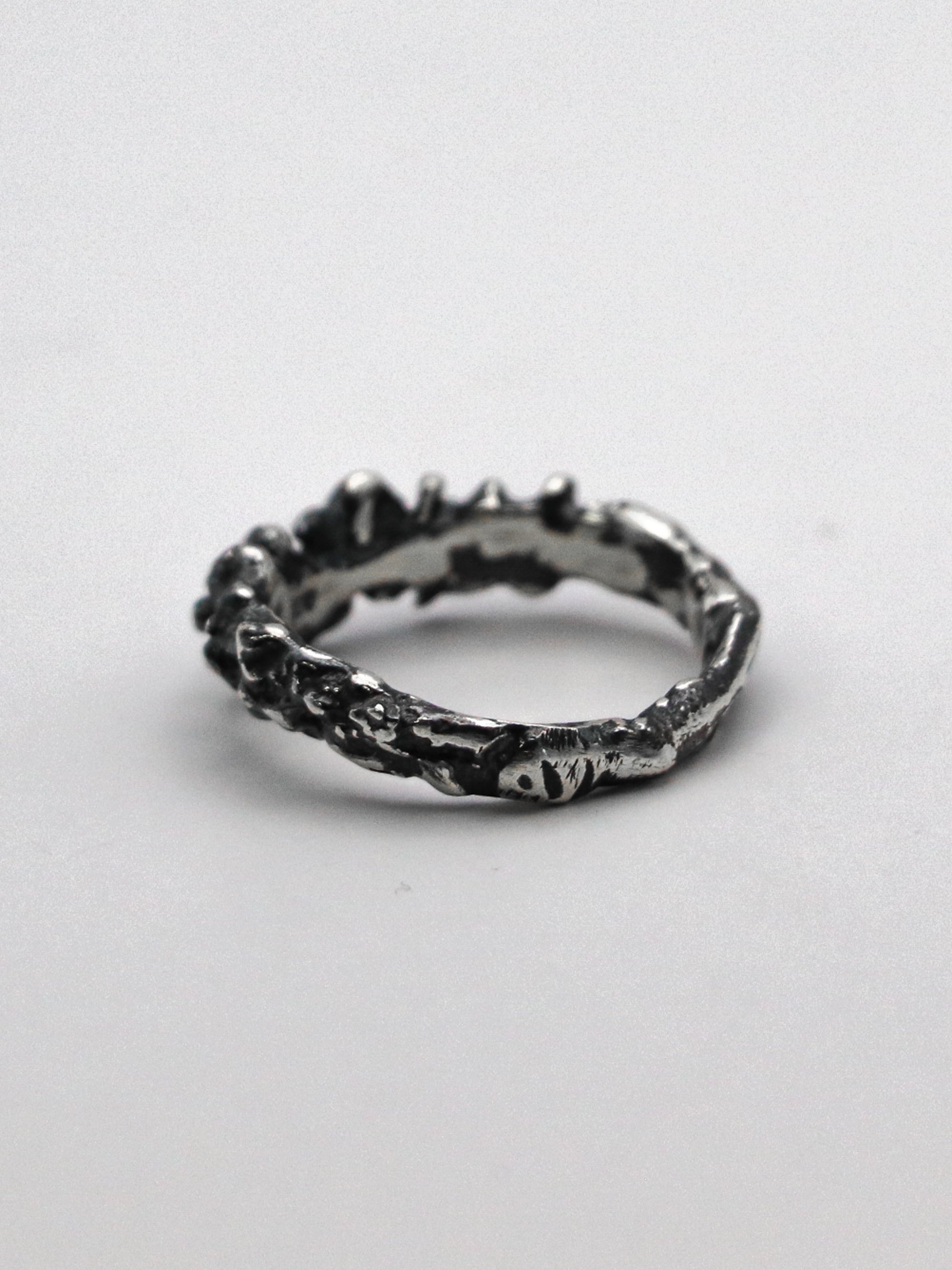 saw ring / 925 silver