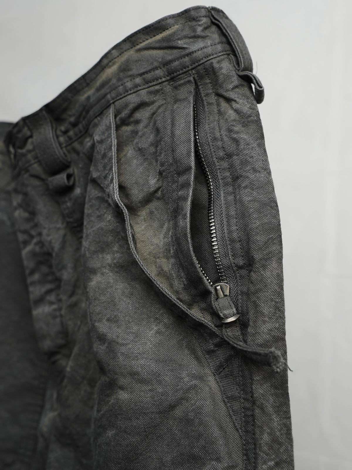 fatigue zipper trousers / onion ink (duck)