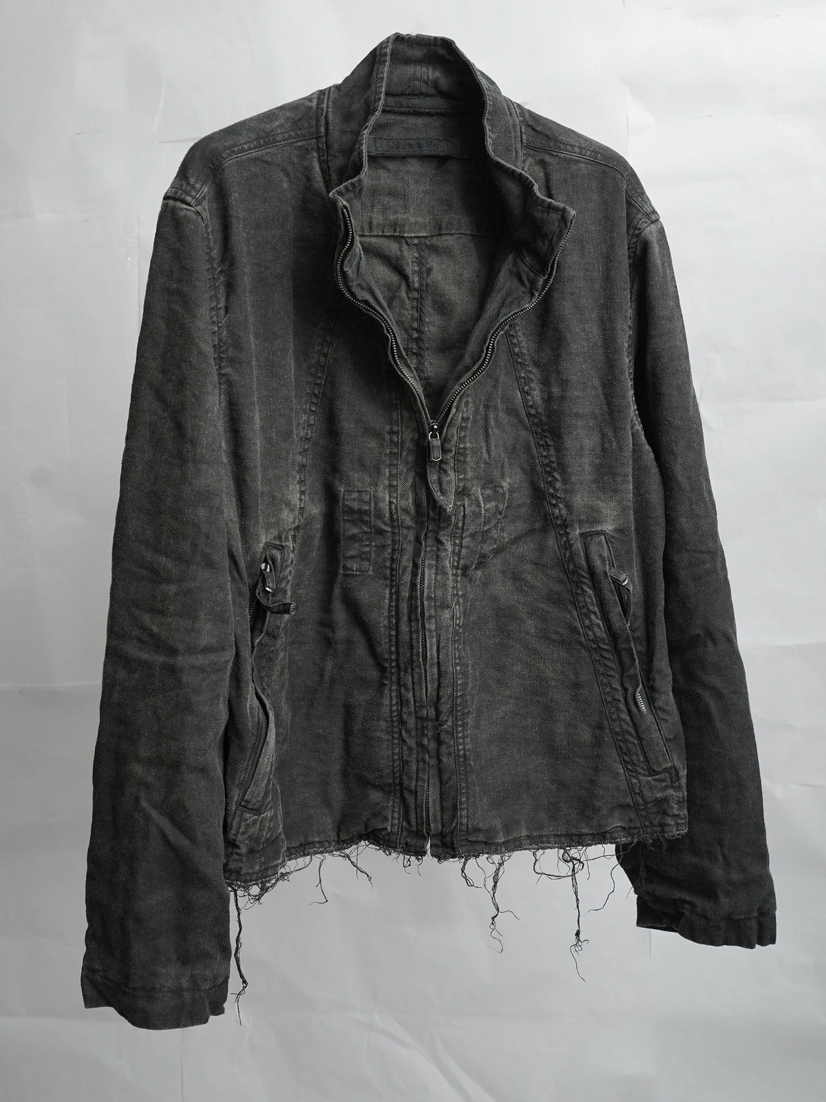 zip up jacket / onion ink (silk nep)