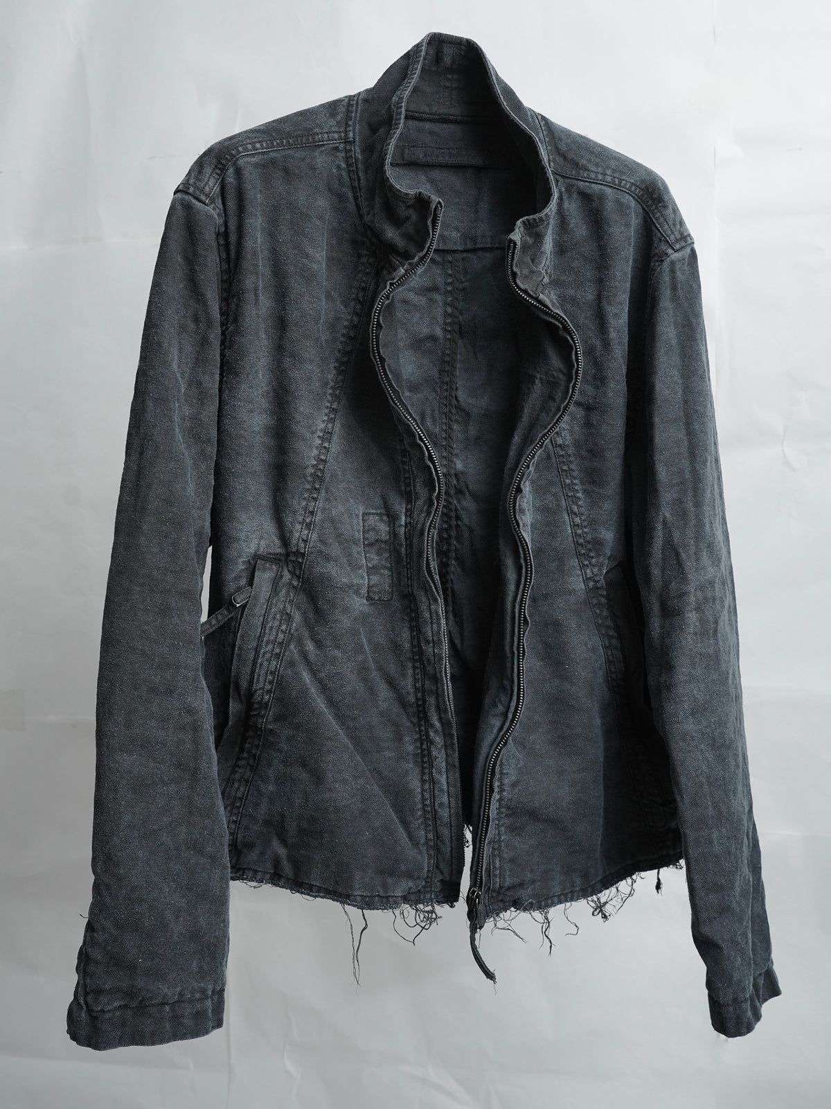 zip up jacket / indigo ink (silk nep)