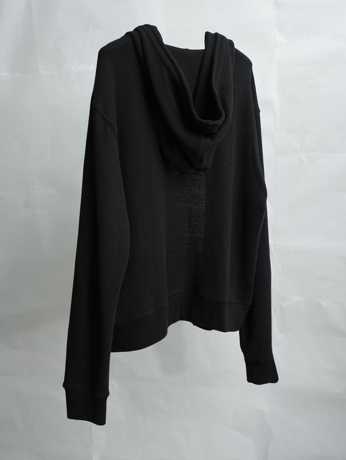 zip hoodie / black