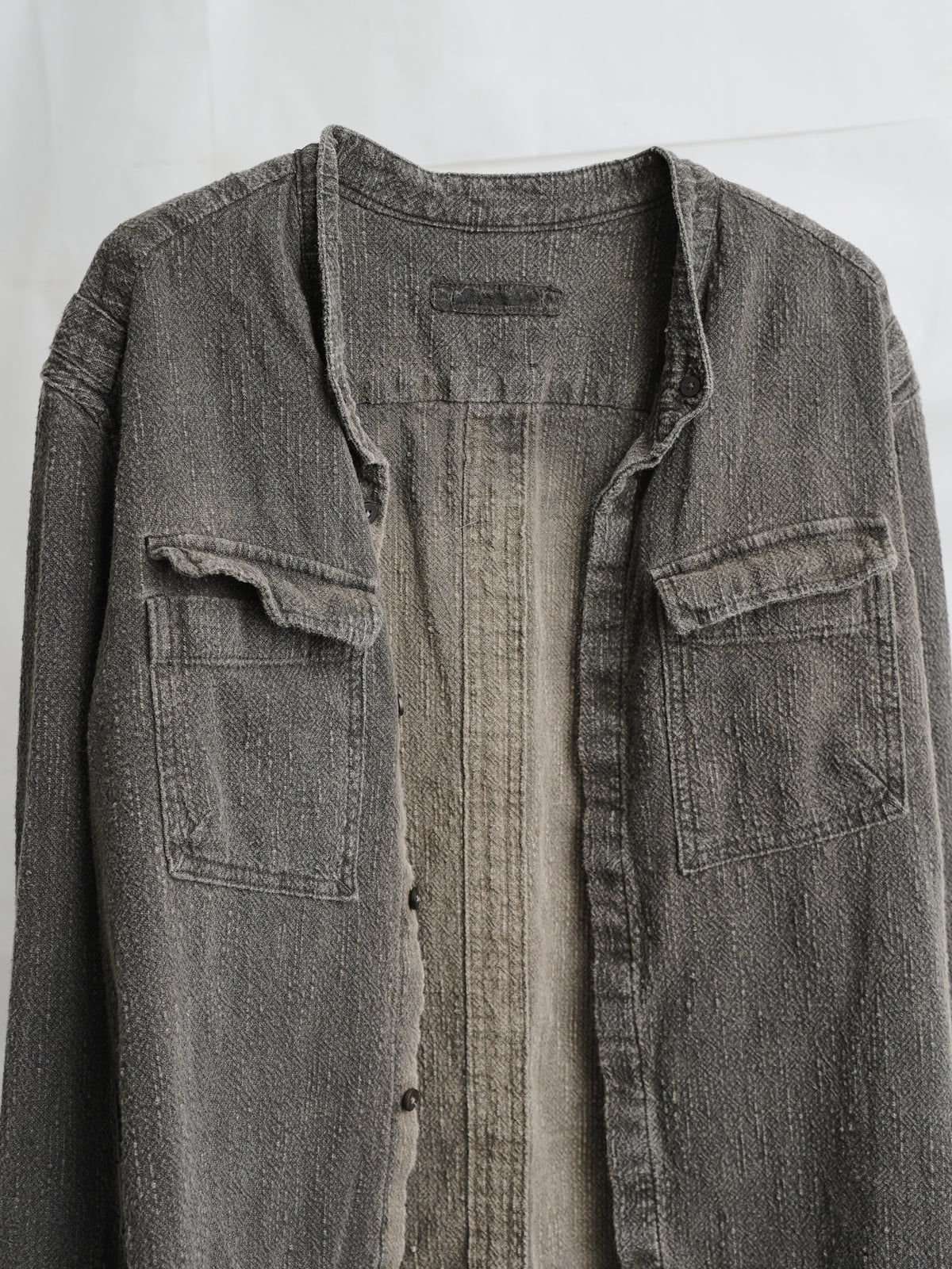 double sleeve field shirt / onion ink (slub)