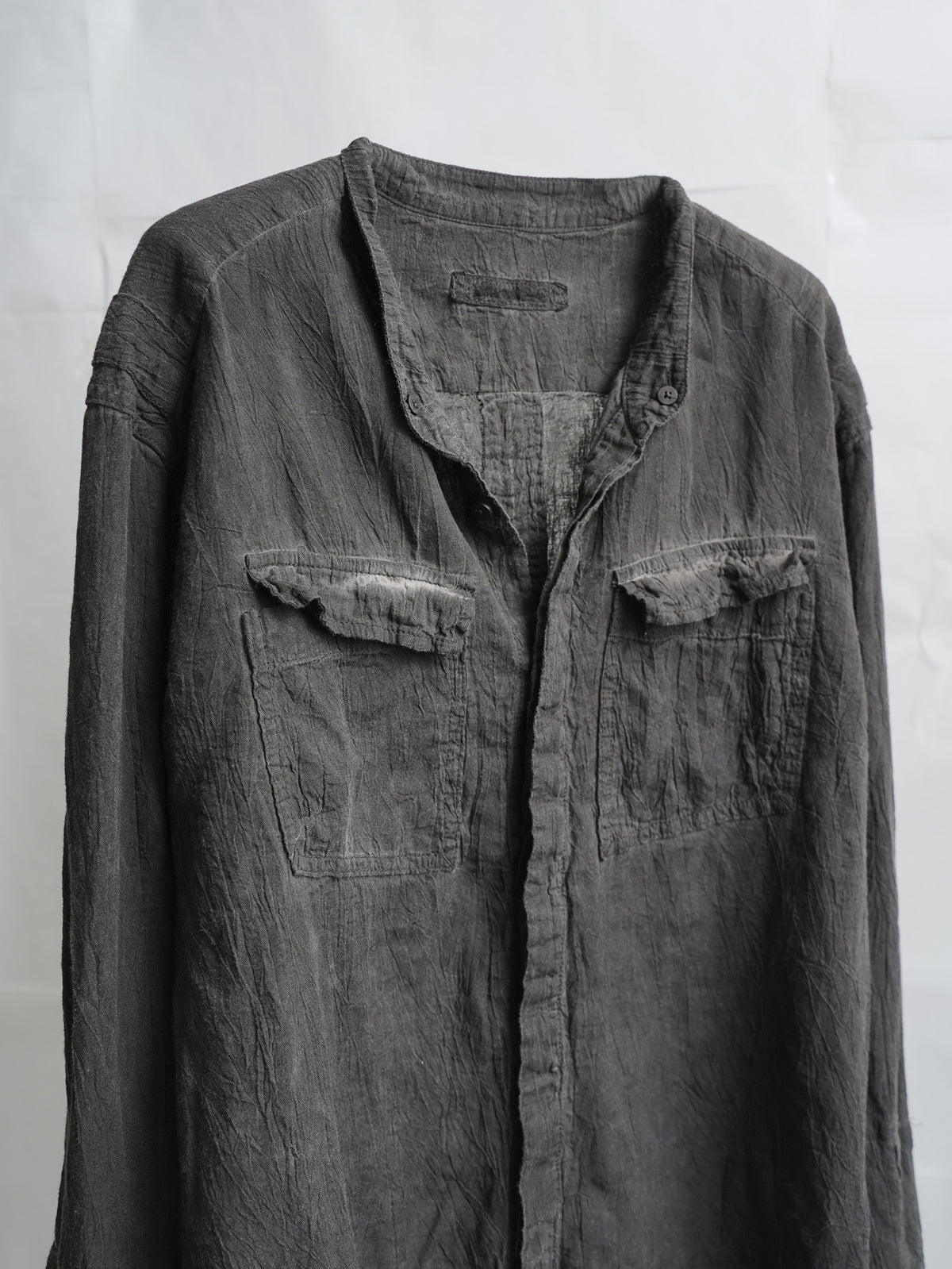 double sleeve field shirt / ink (voile)