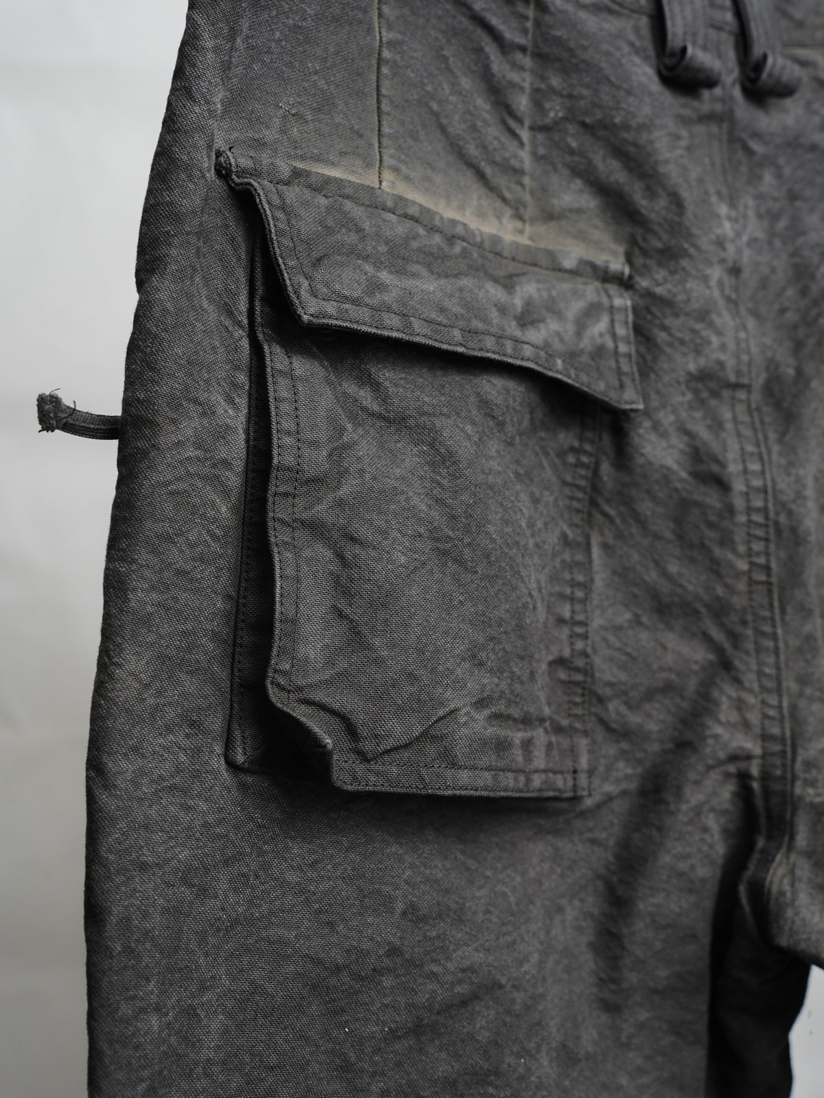fatigue zipper trousers / onion ink (duck)