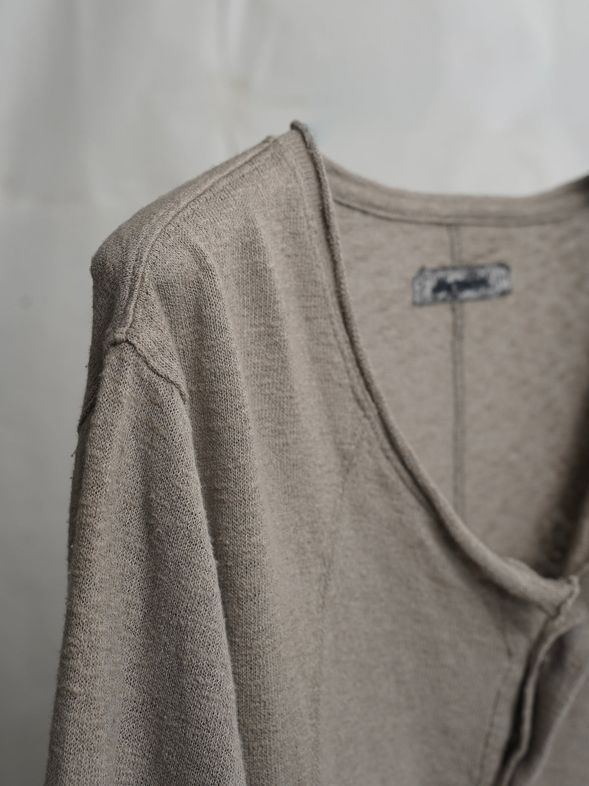 henley longsleeve / taupe (cobweb)