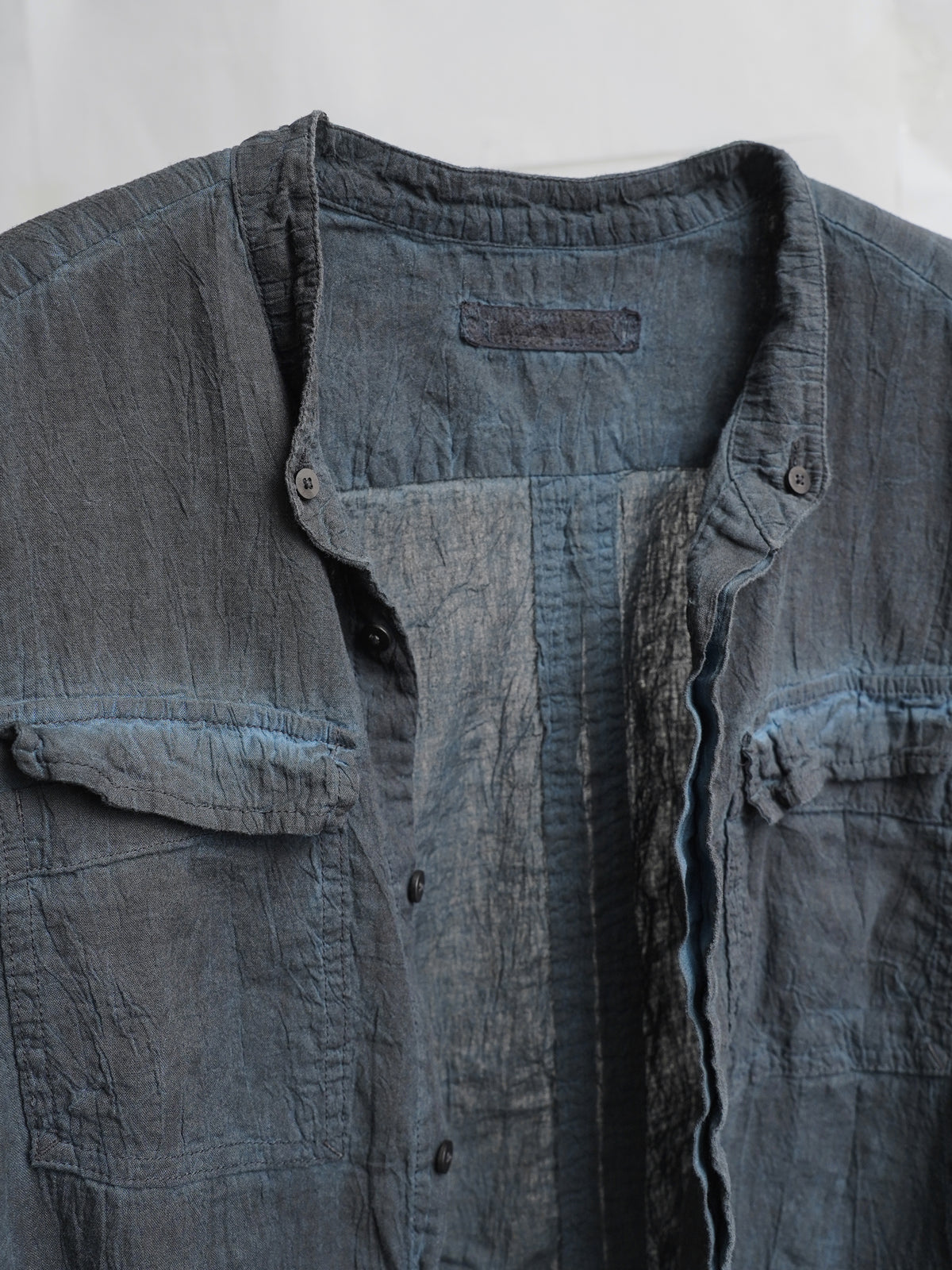 double sleeve field shirt / indigo ink (voile)