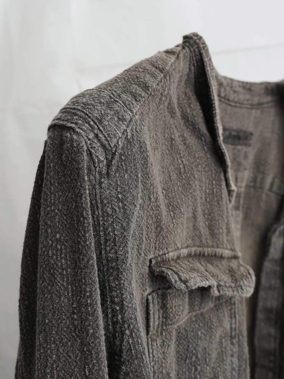 double sleeve field shirt / onion ink (slub)
