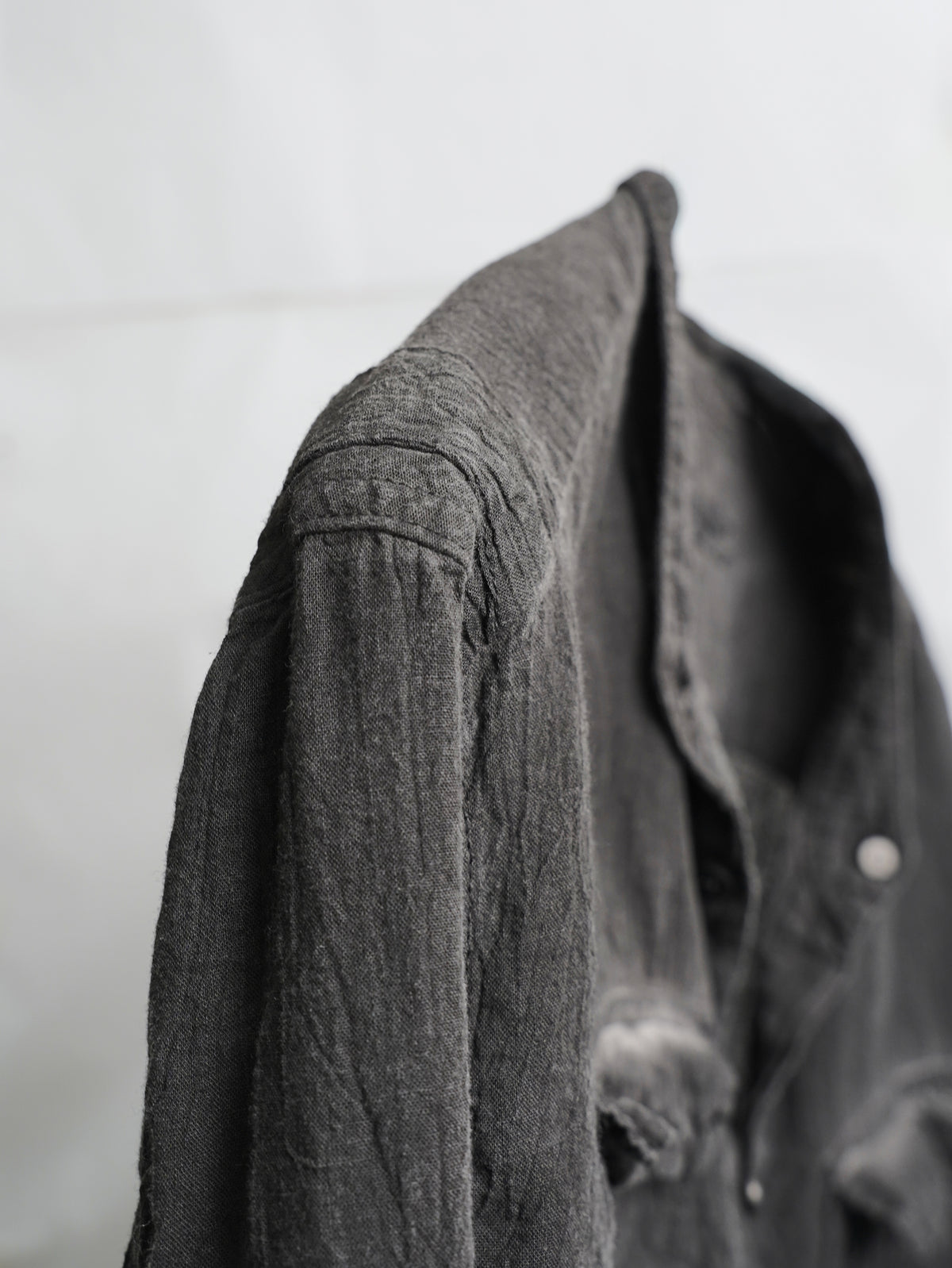 double sleeve field shirt / ink (voile)