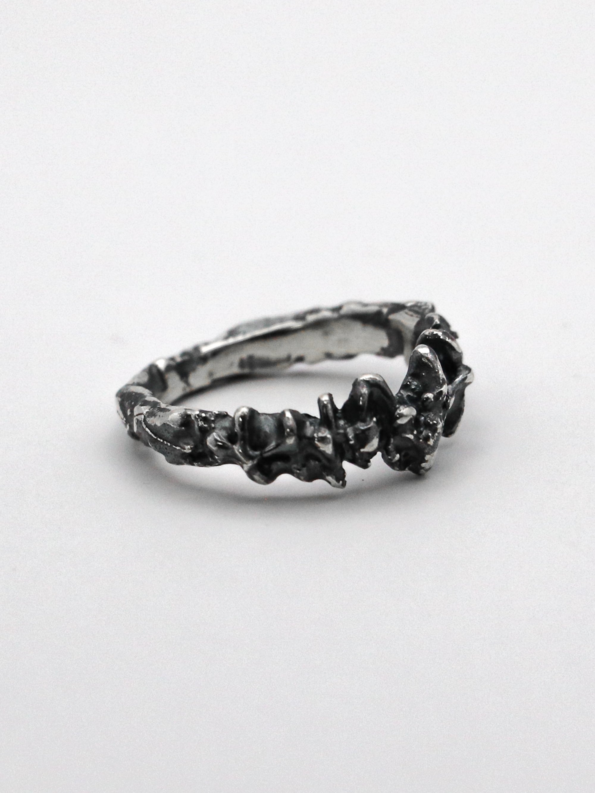 saw ring / 925 silver