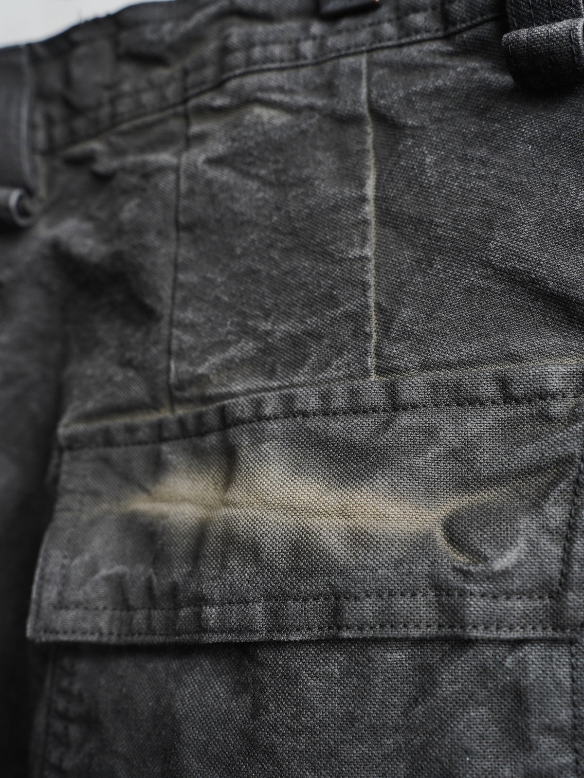 fatigue zipper trousers / onion ink (duck)