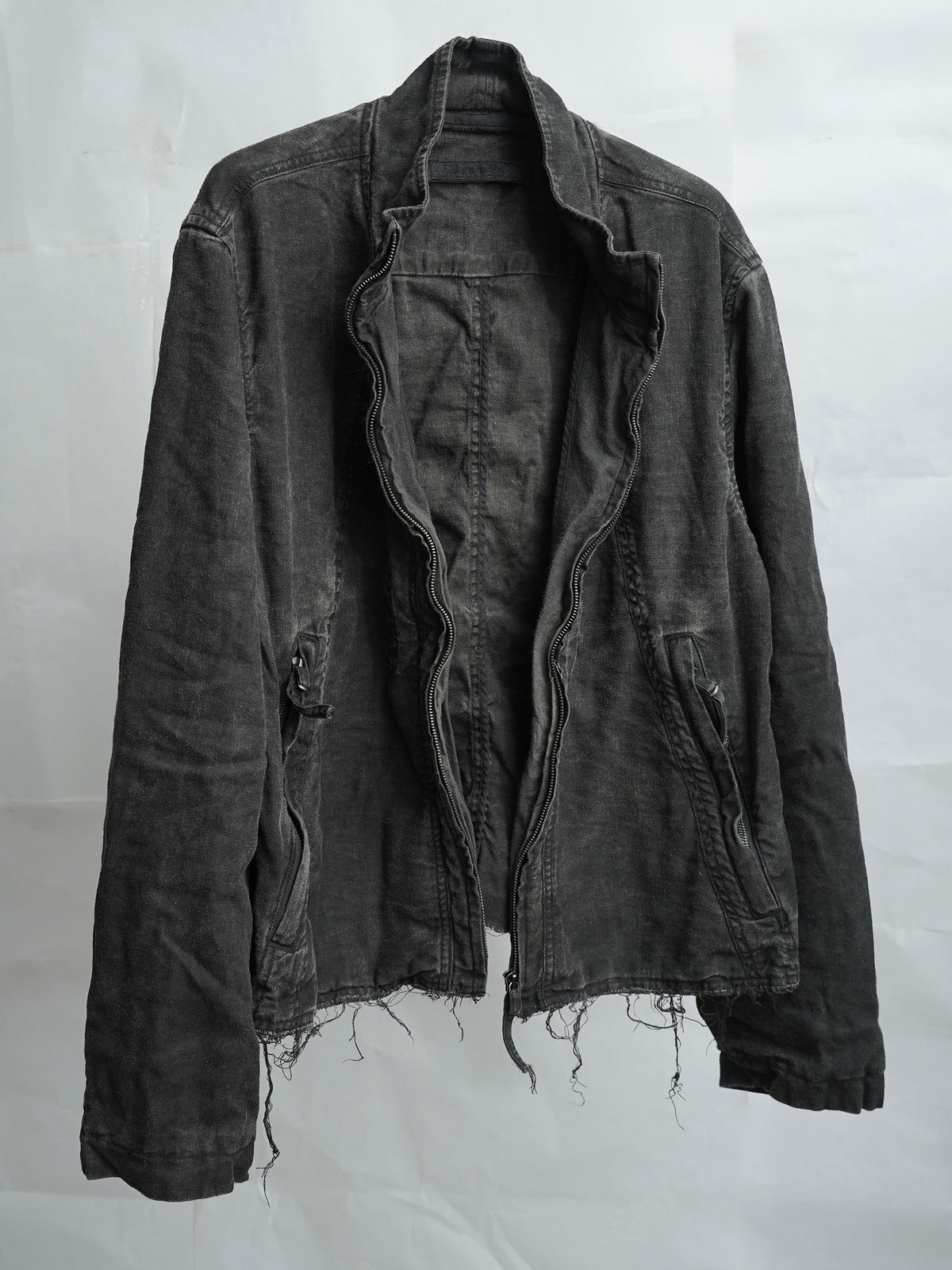 zip up jacket / onion ink (silk nep)