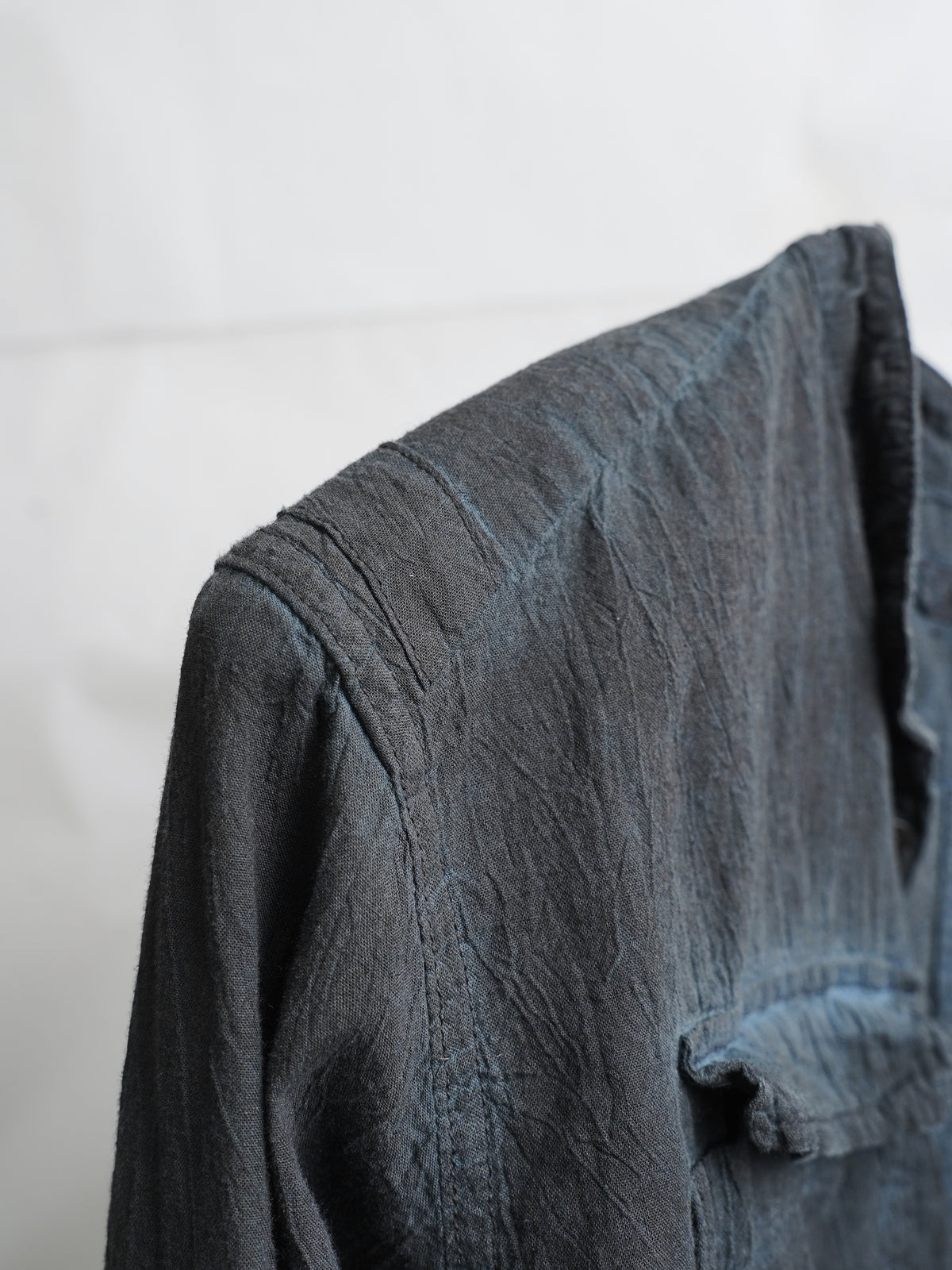 double sleeve field shirt / indigo ink (voile)