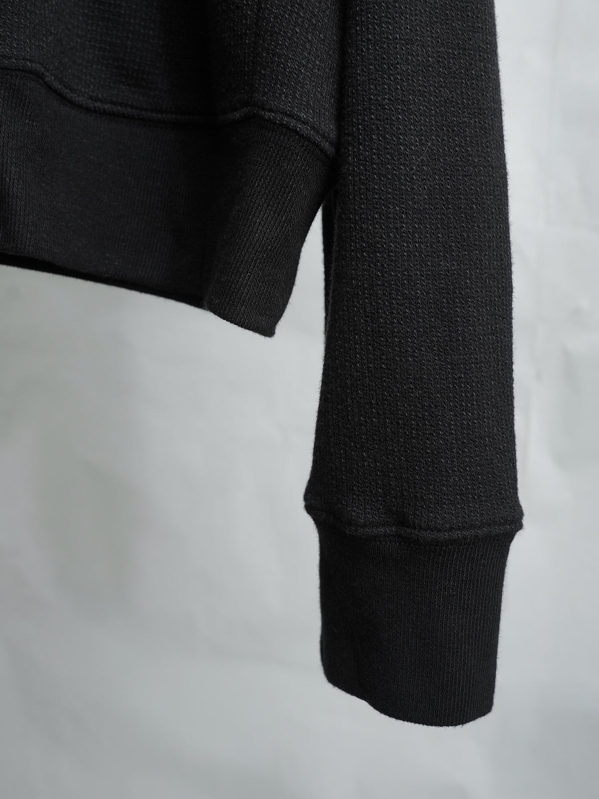 zip hoodie / black