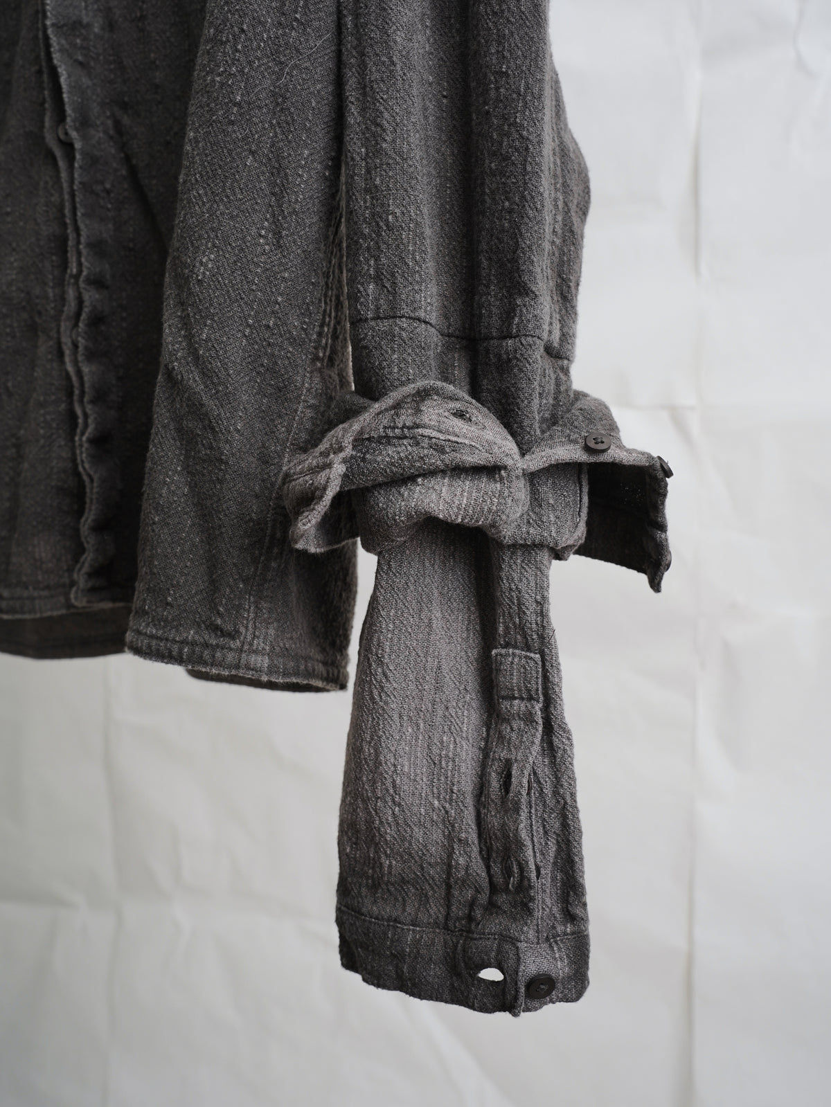 double sleeve field shirt / gallnut ink (slub)