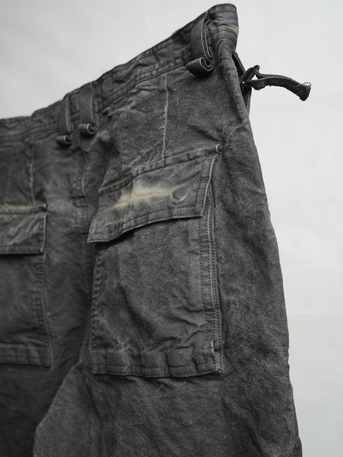 fatigue zipper trousers / onion ink (duck)