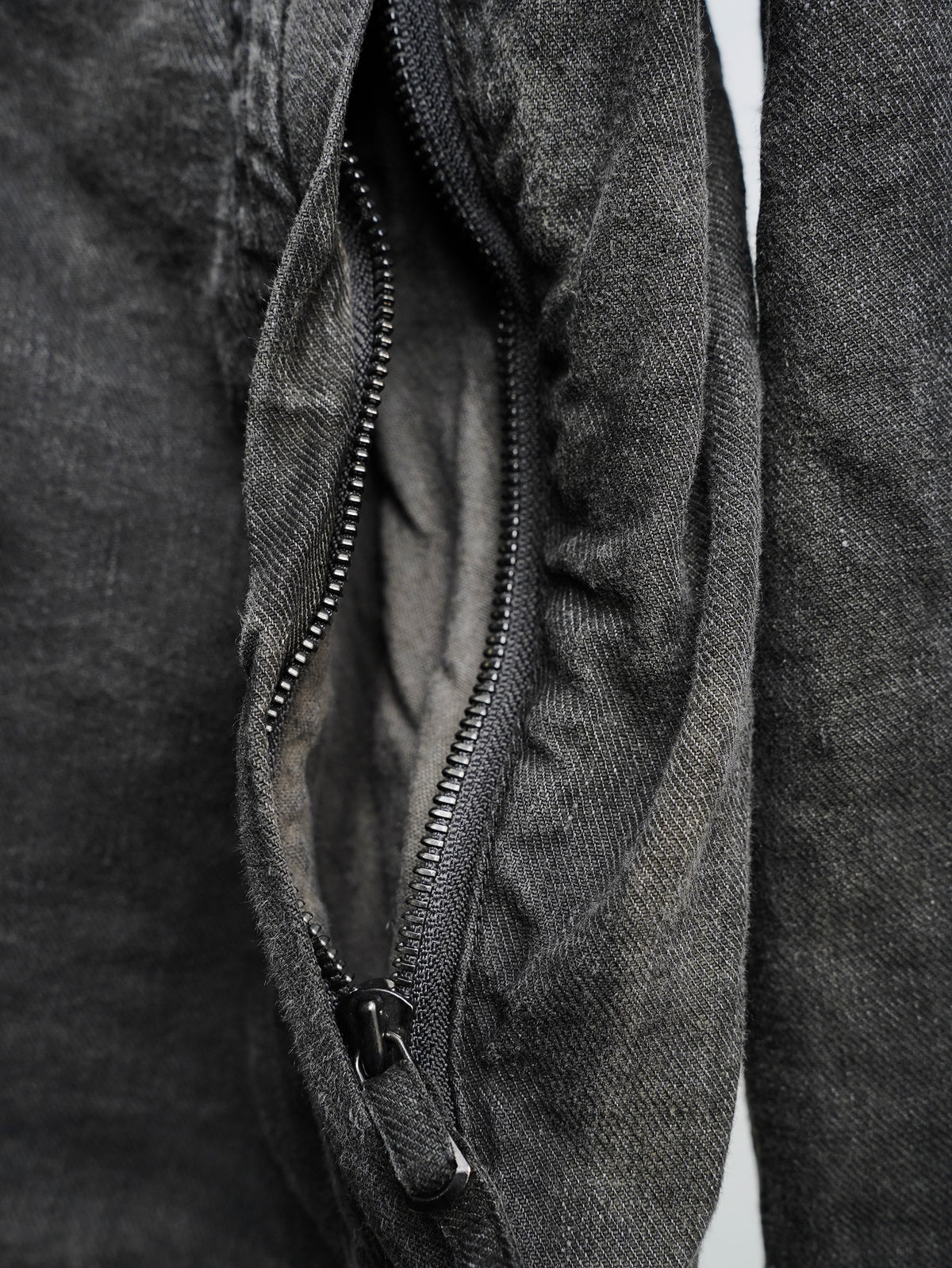 zip up jacket / onion ink (silk nep)