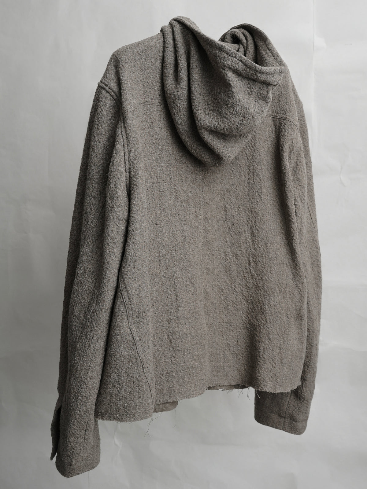 hooded jacket / taupe (wool)