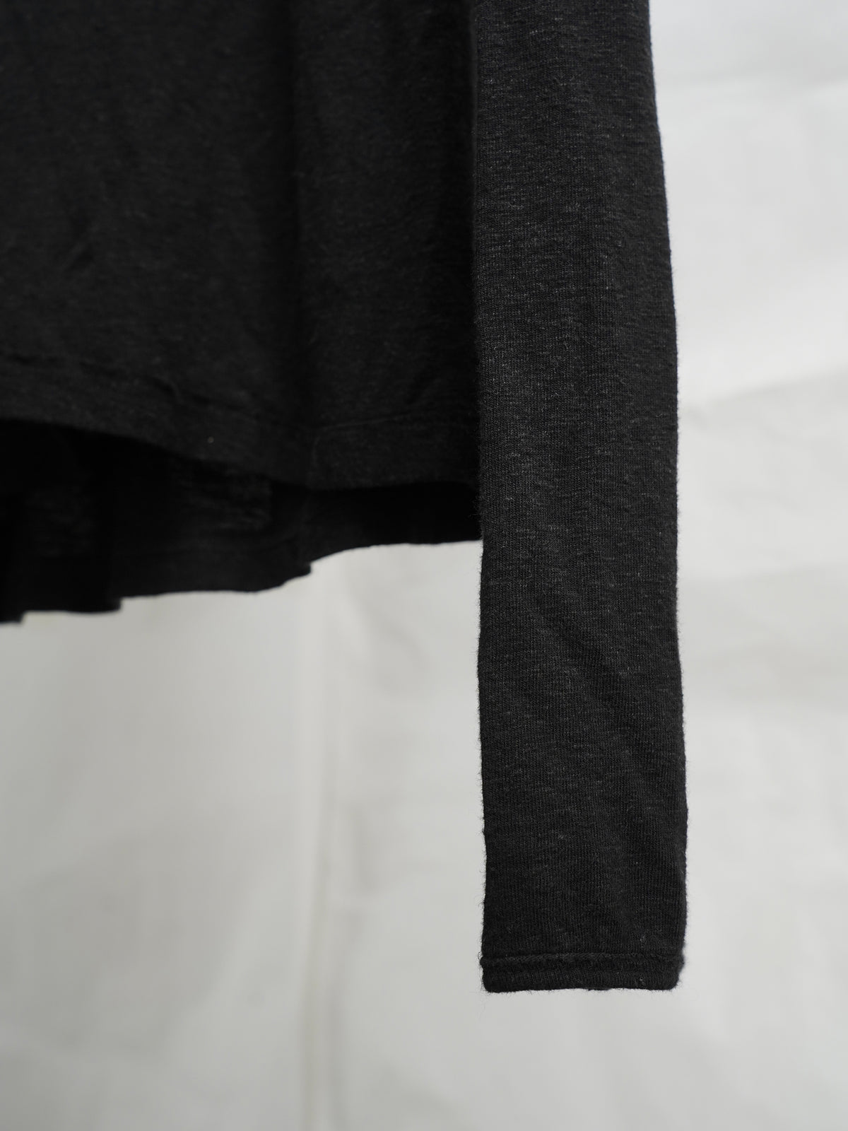 double neck longsleeve / black