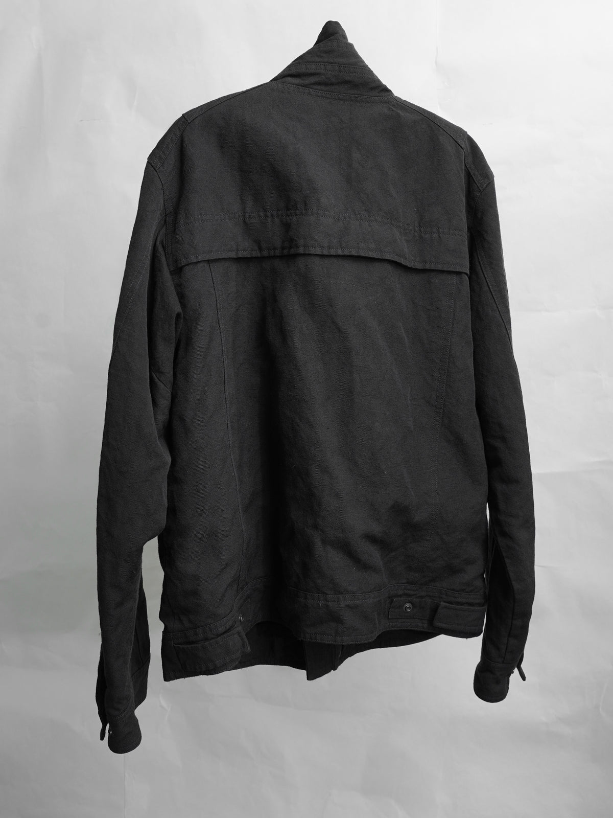 highneck jacket / black (gabardine)