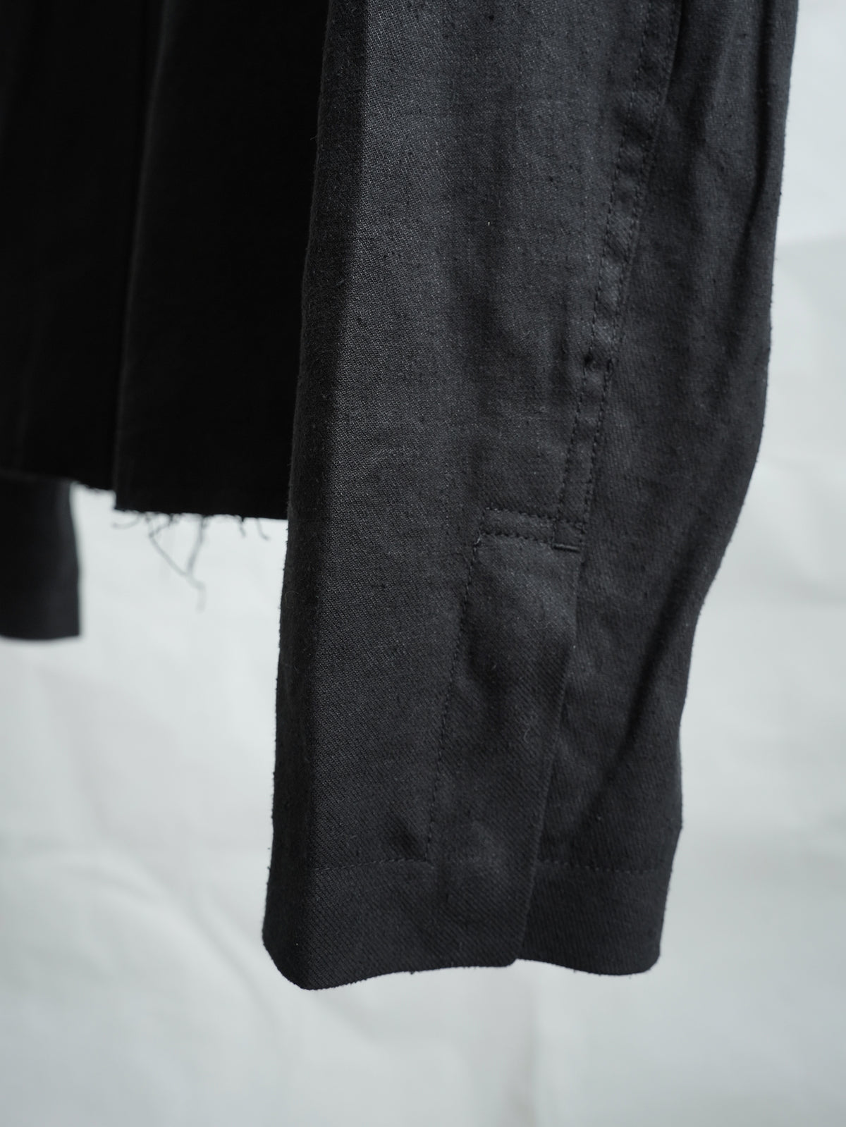 zip up jacket / double black (silk nep)