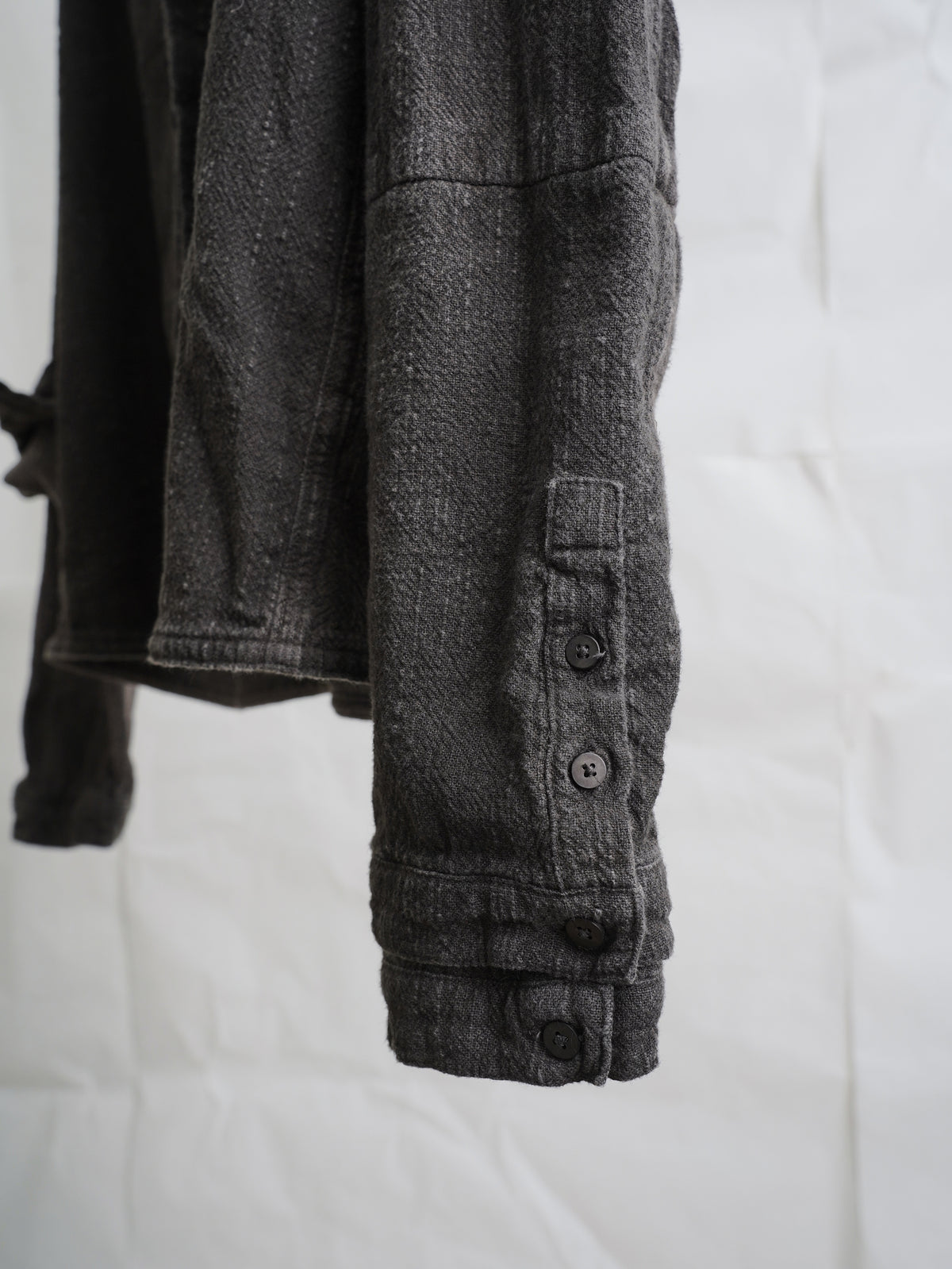 double sleeve field shirt / gallnut ink (slub)