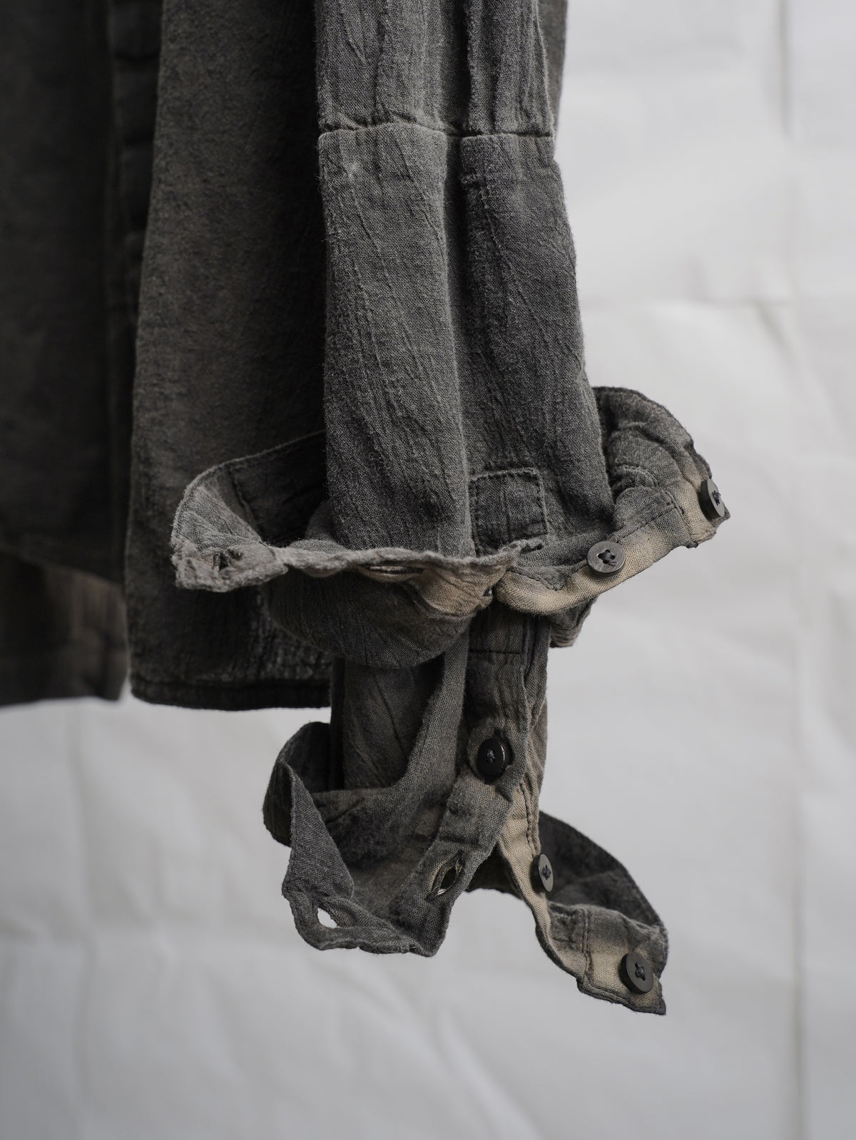 double sleeve field shirt / onion ink (voile)
