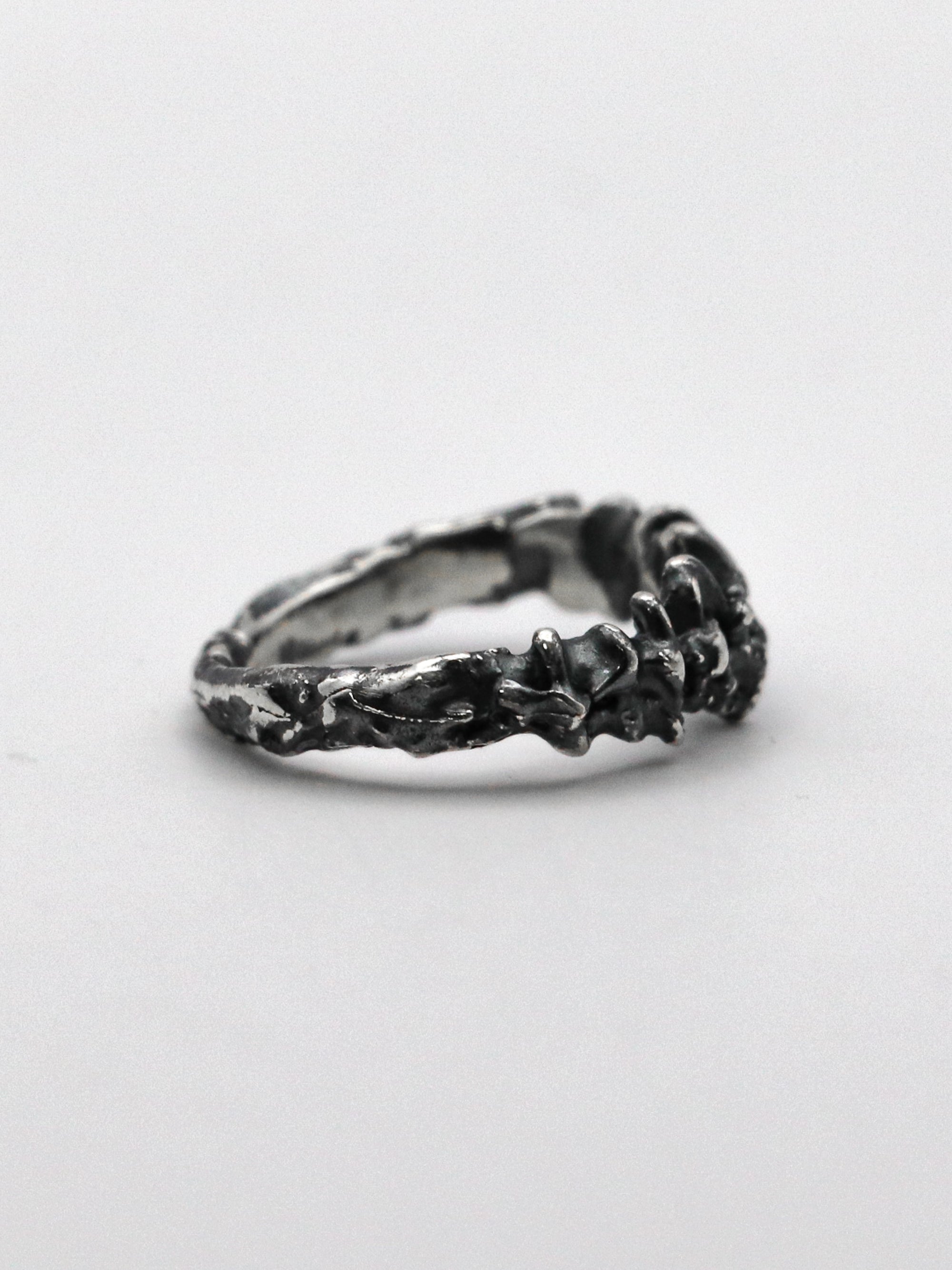 saw ring / 925 silver
