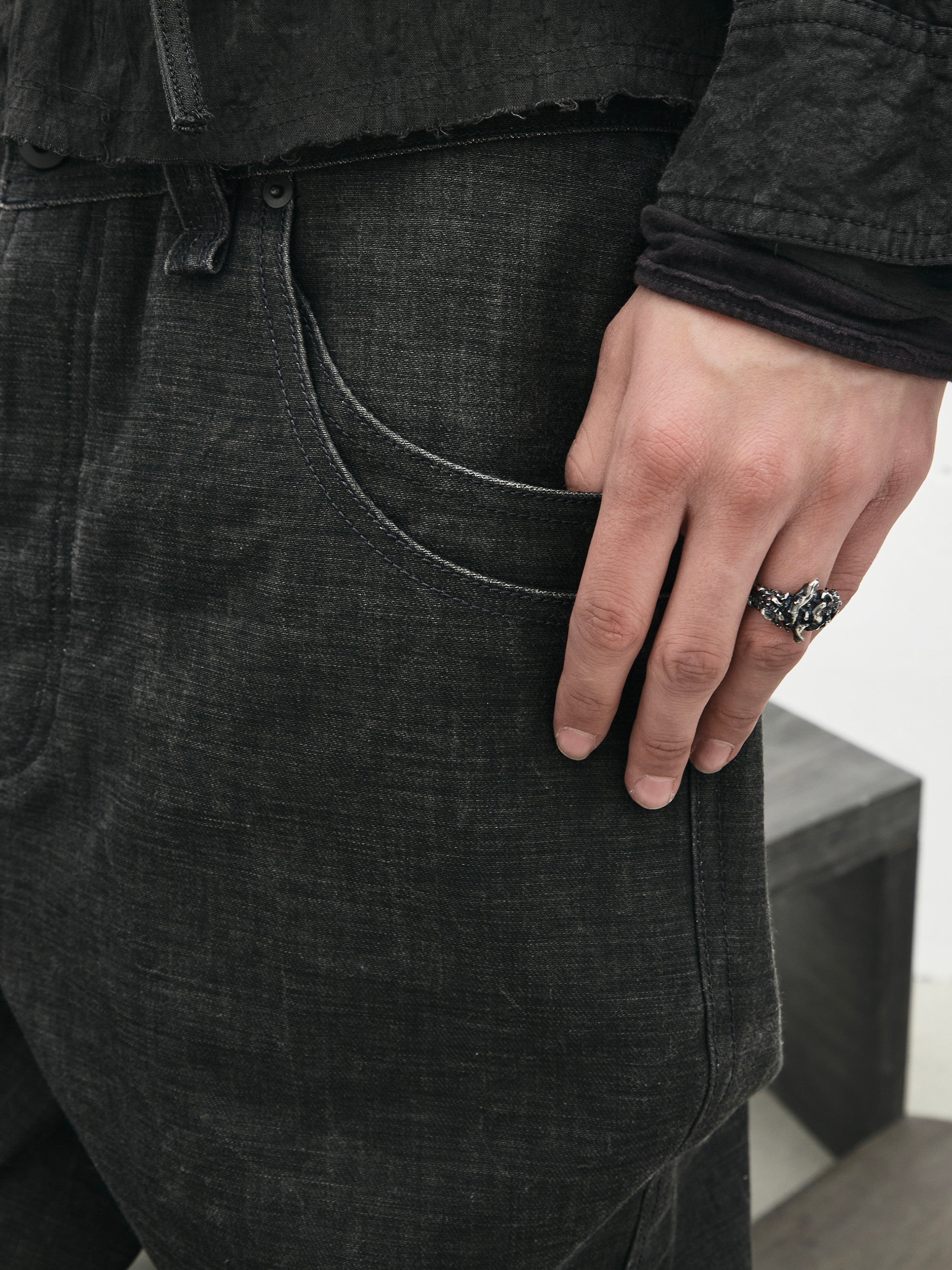 hider jeans / ink coat