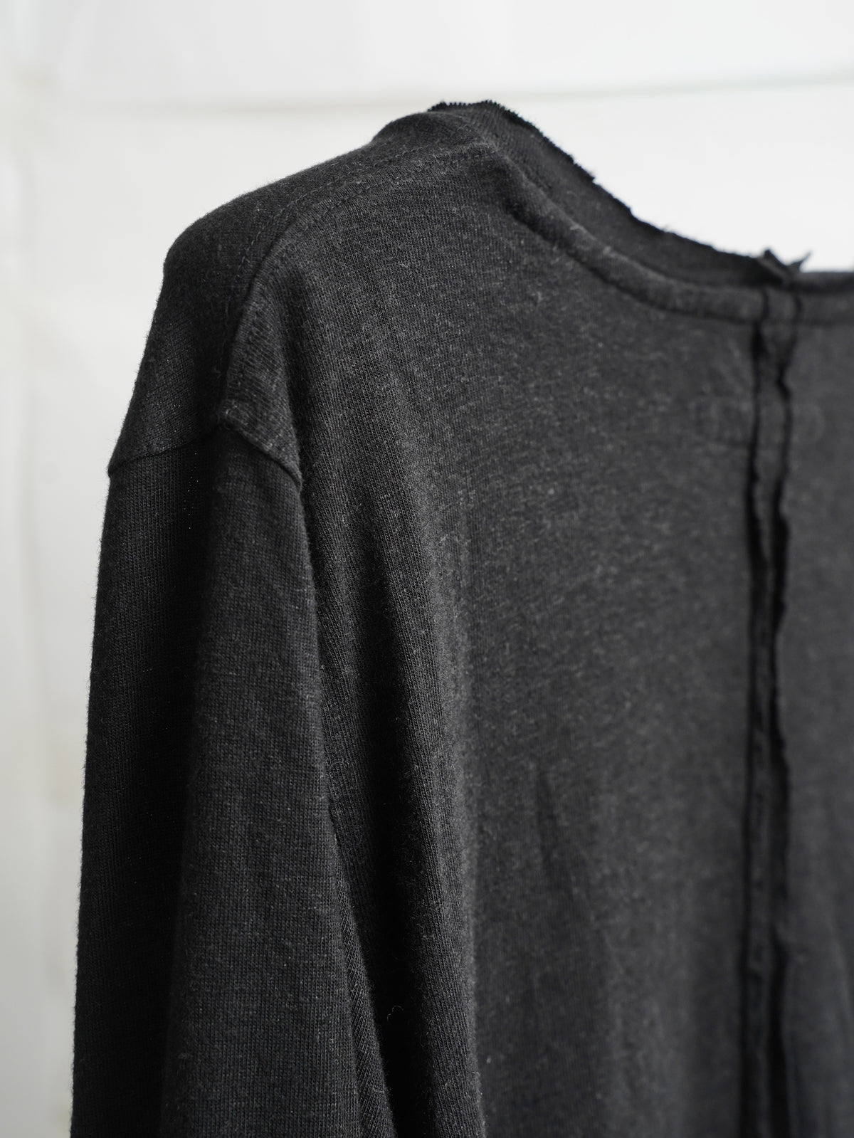 double neck longsleeve / black