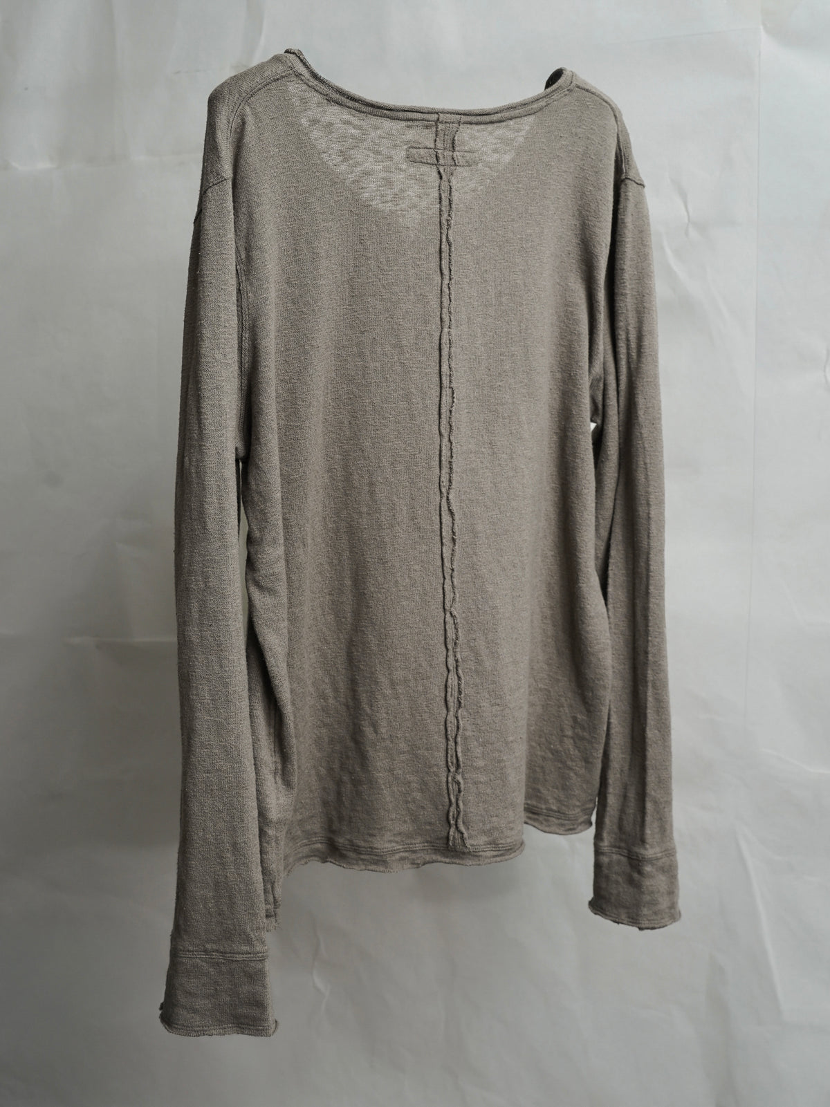henley longsleeve / taupe (cobweb)