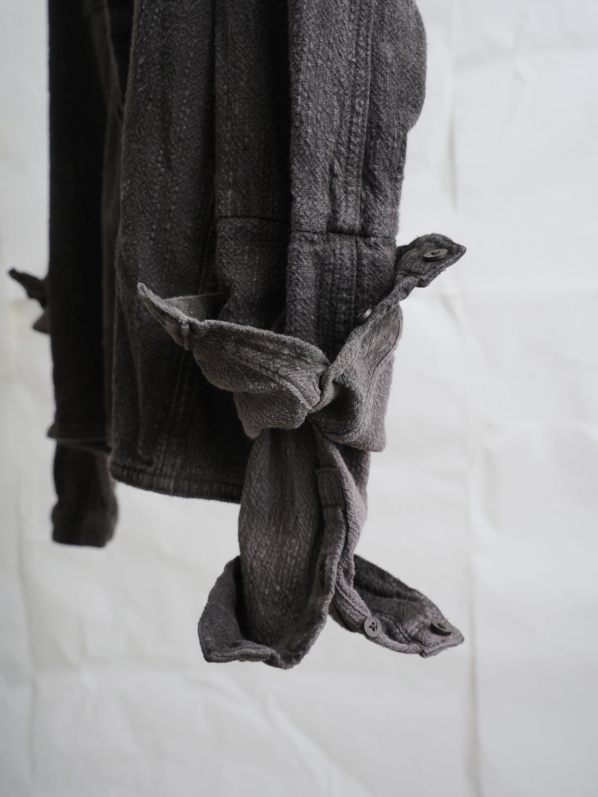 double sleeve field shirt / gallnut ink (slub)