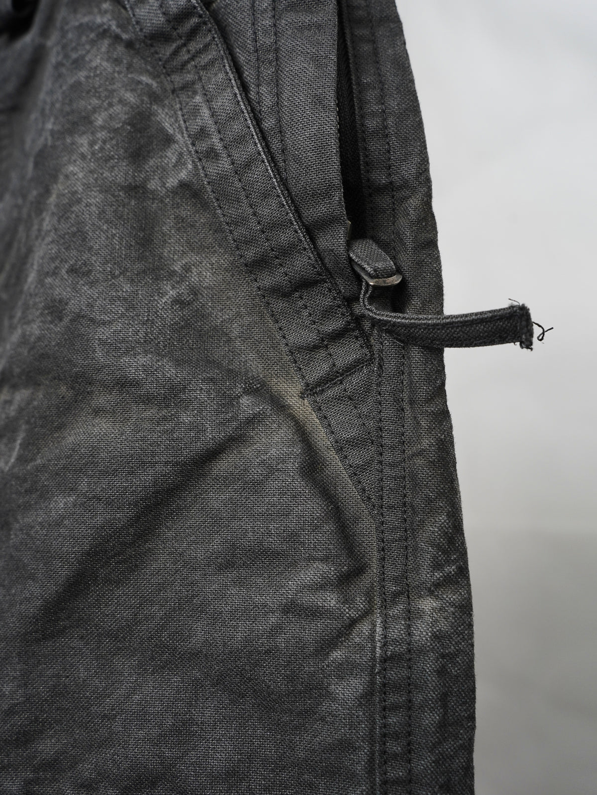 fatigue zipper trousers / onion ink (duck)