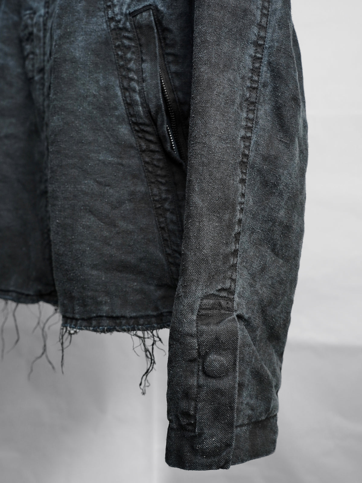 zip up jacket / indigo ink (silk nep)