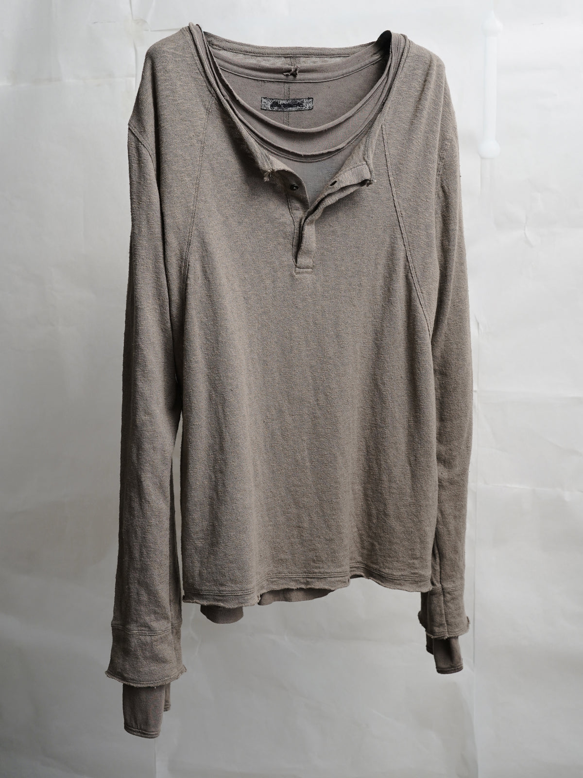 double neck longsleeve / taupe