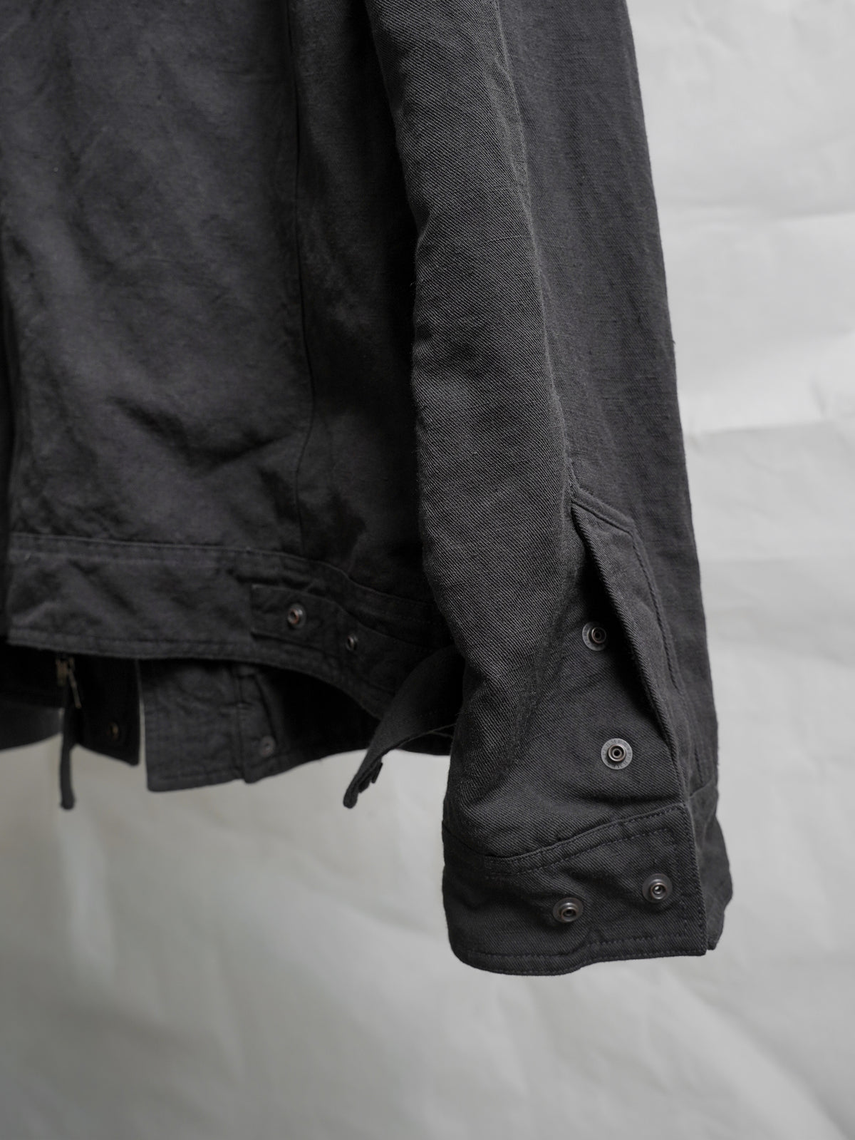 highneck jacket / black (gabardine)