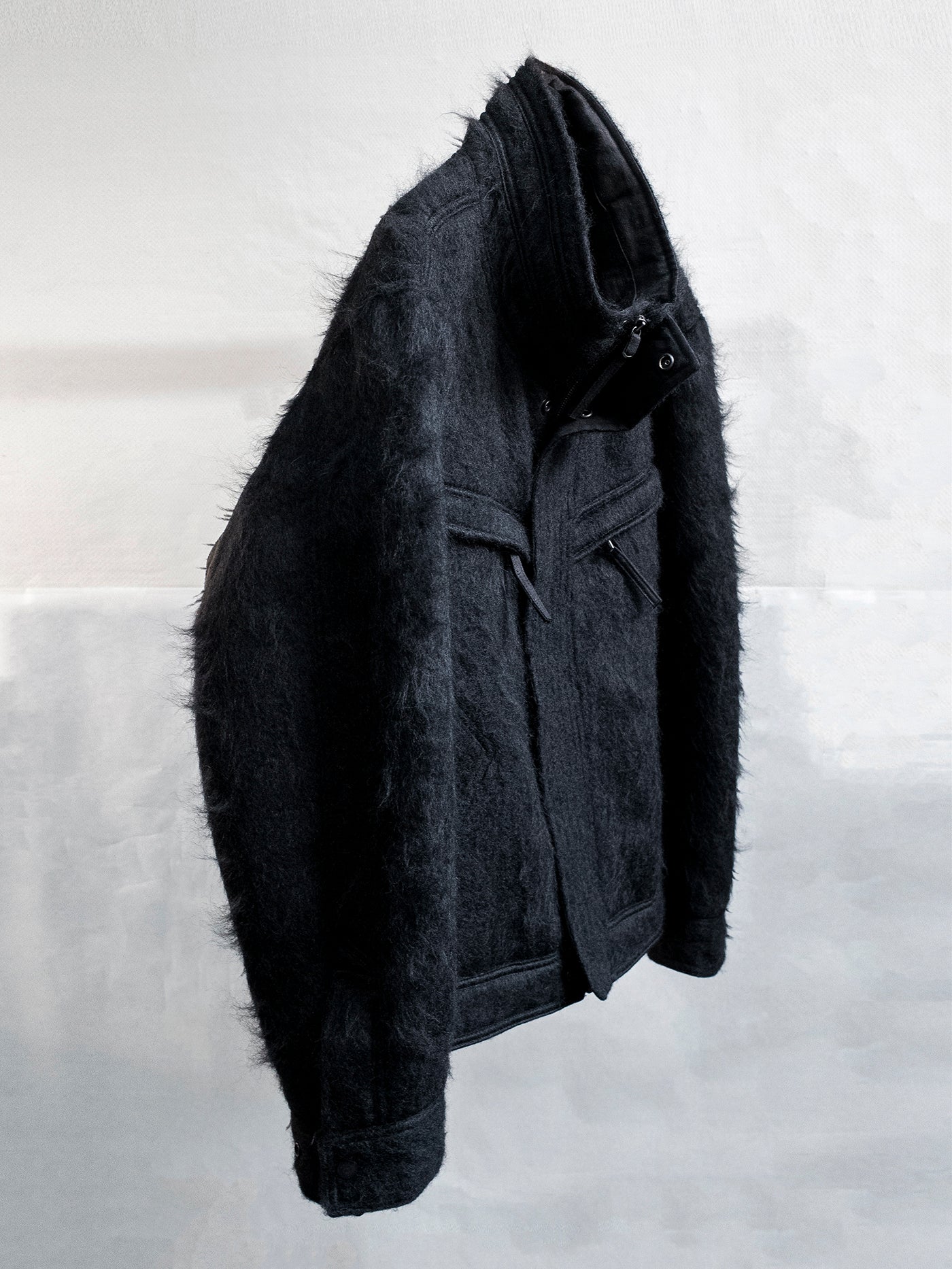 mohair jacket / black – blackmerle