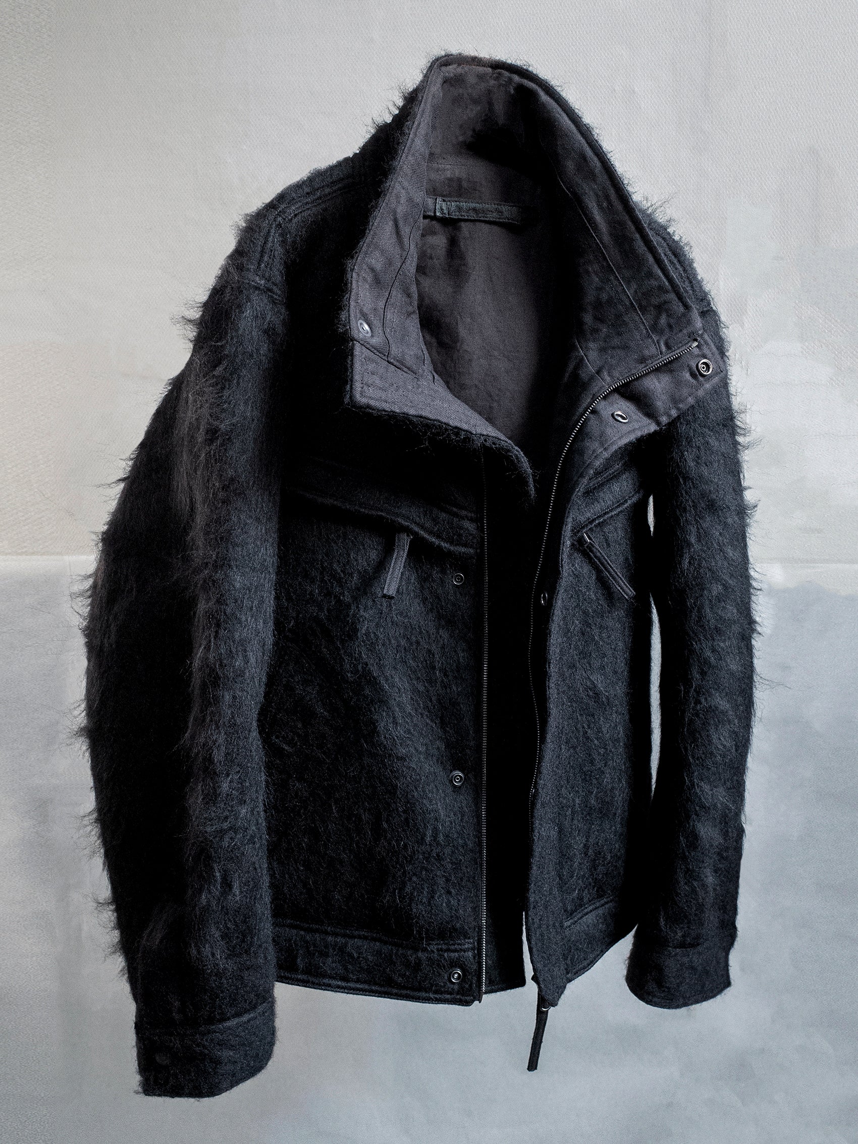 mohair jacket / black