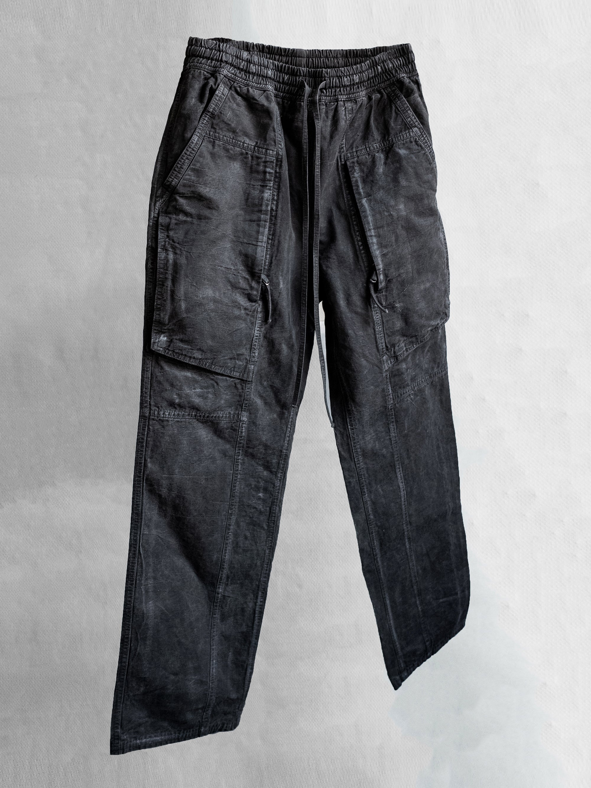 fatigue drawstring pants / slab grey