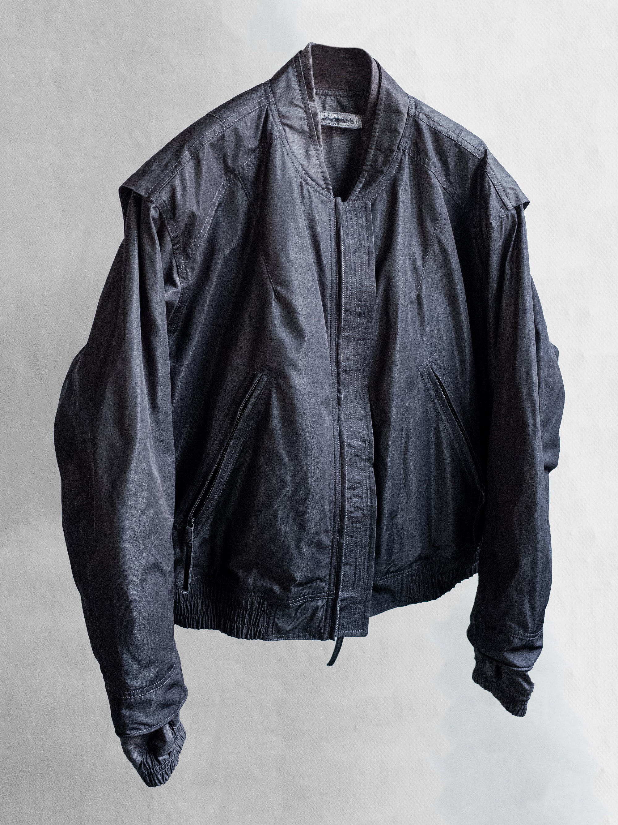 double sleeve bomber / metal grey – blackmerle