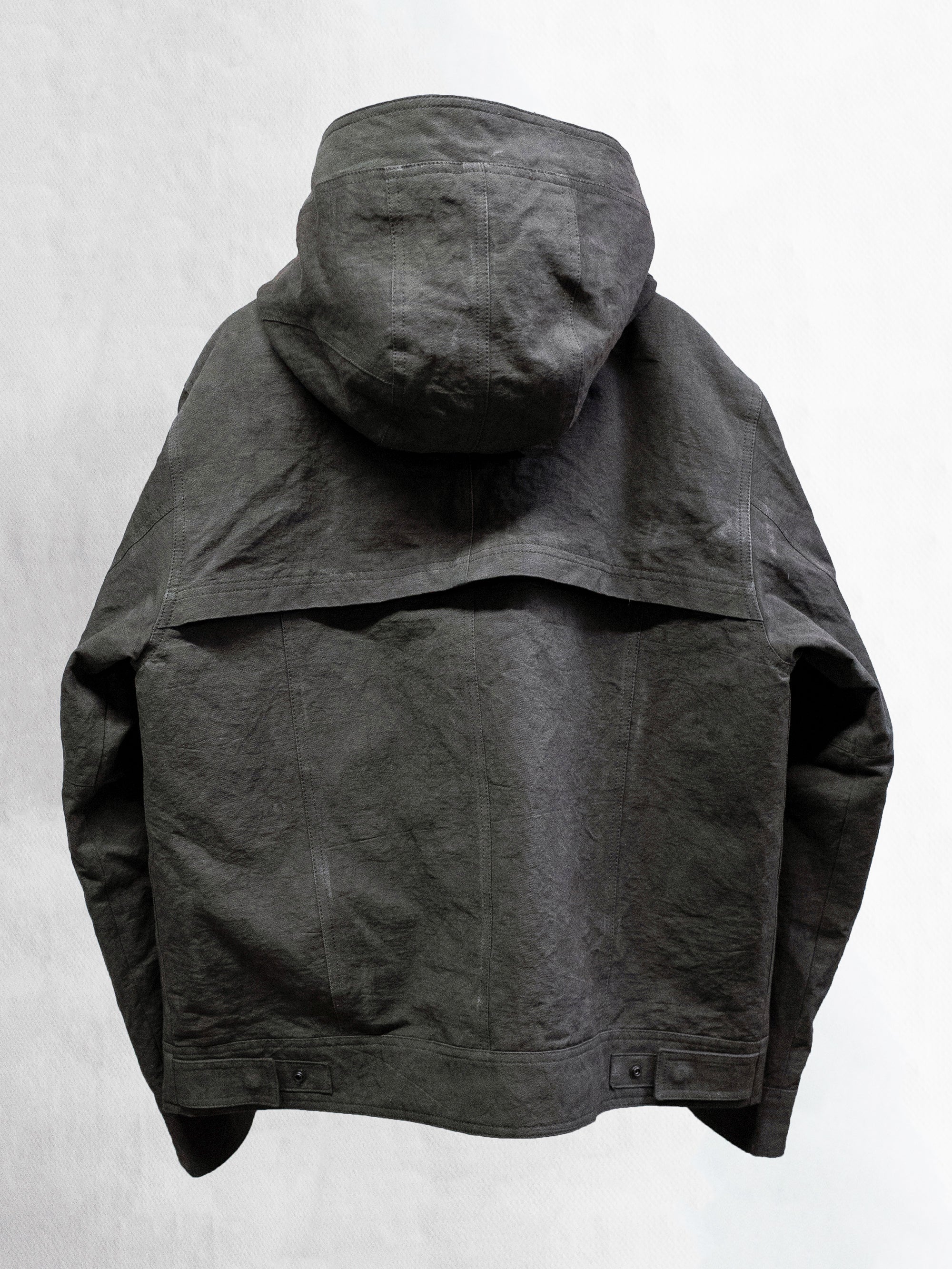 double front hood parka / slab khaki – blackmerle