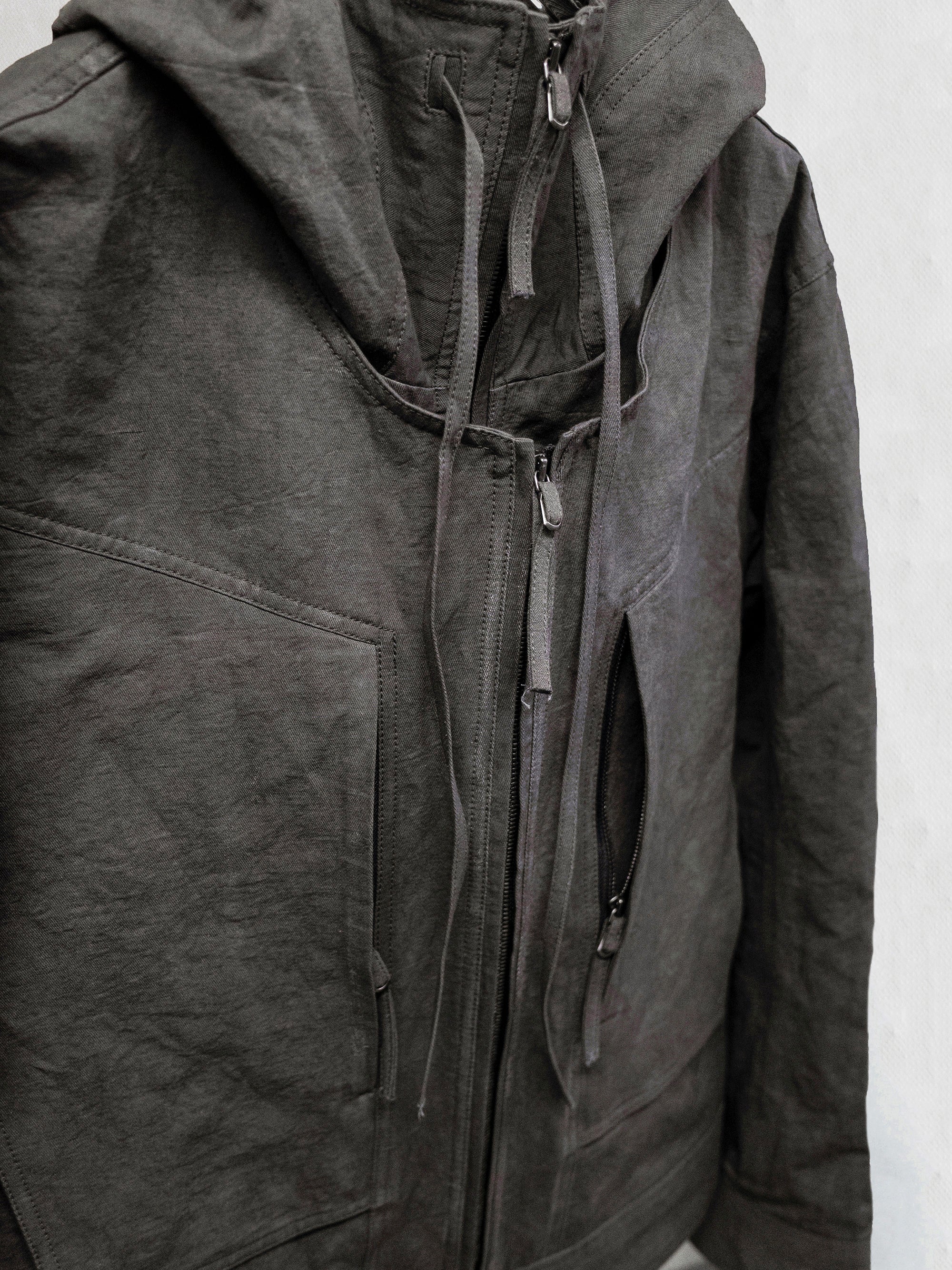 double front hood parka / slab khaki – blackmerle