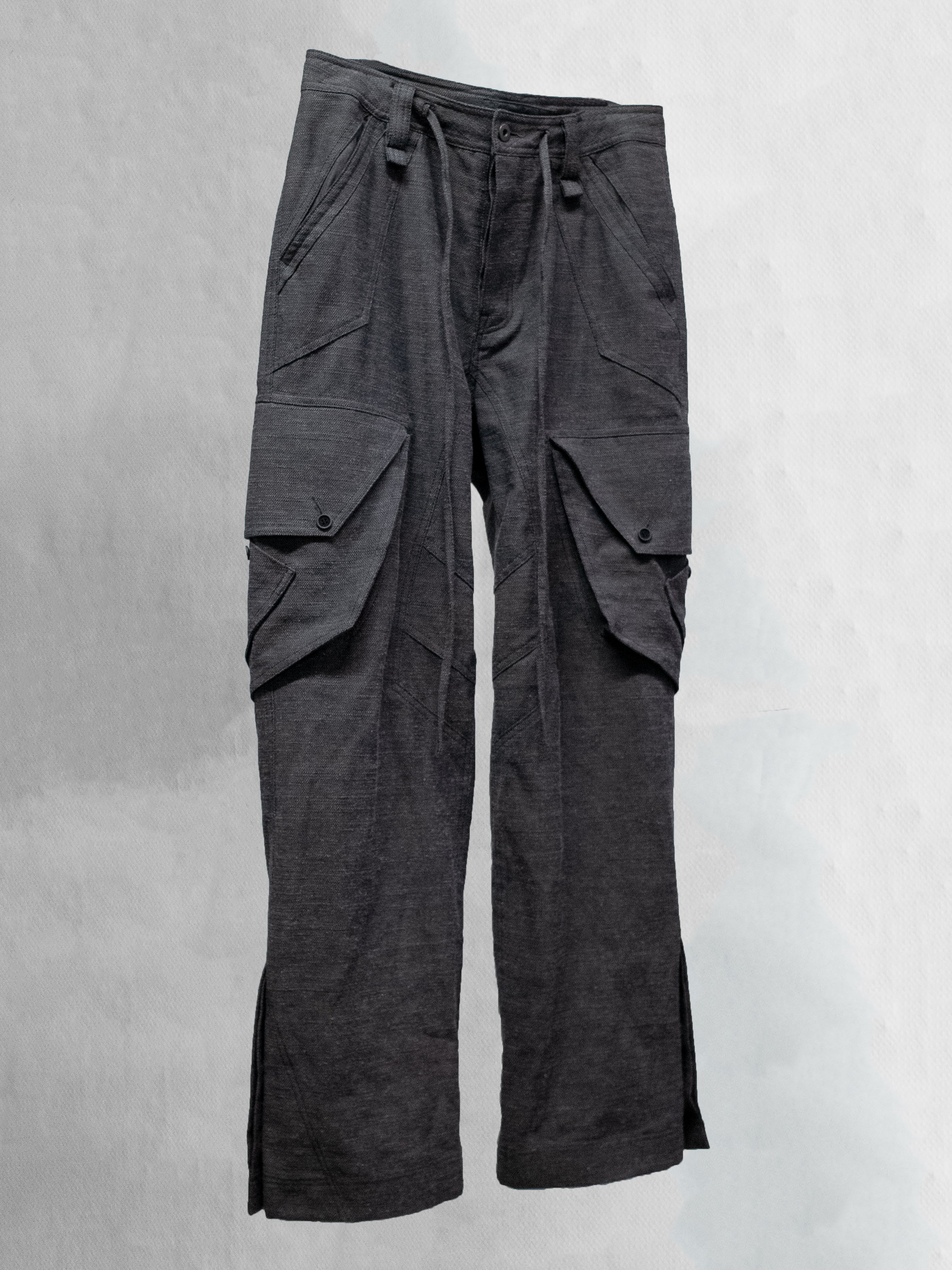 cargo pants / slub grey – blackmerle