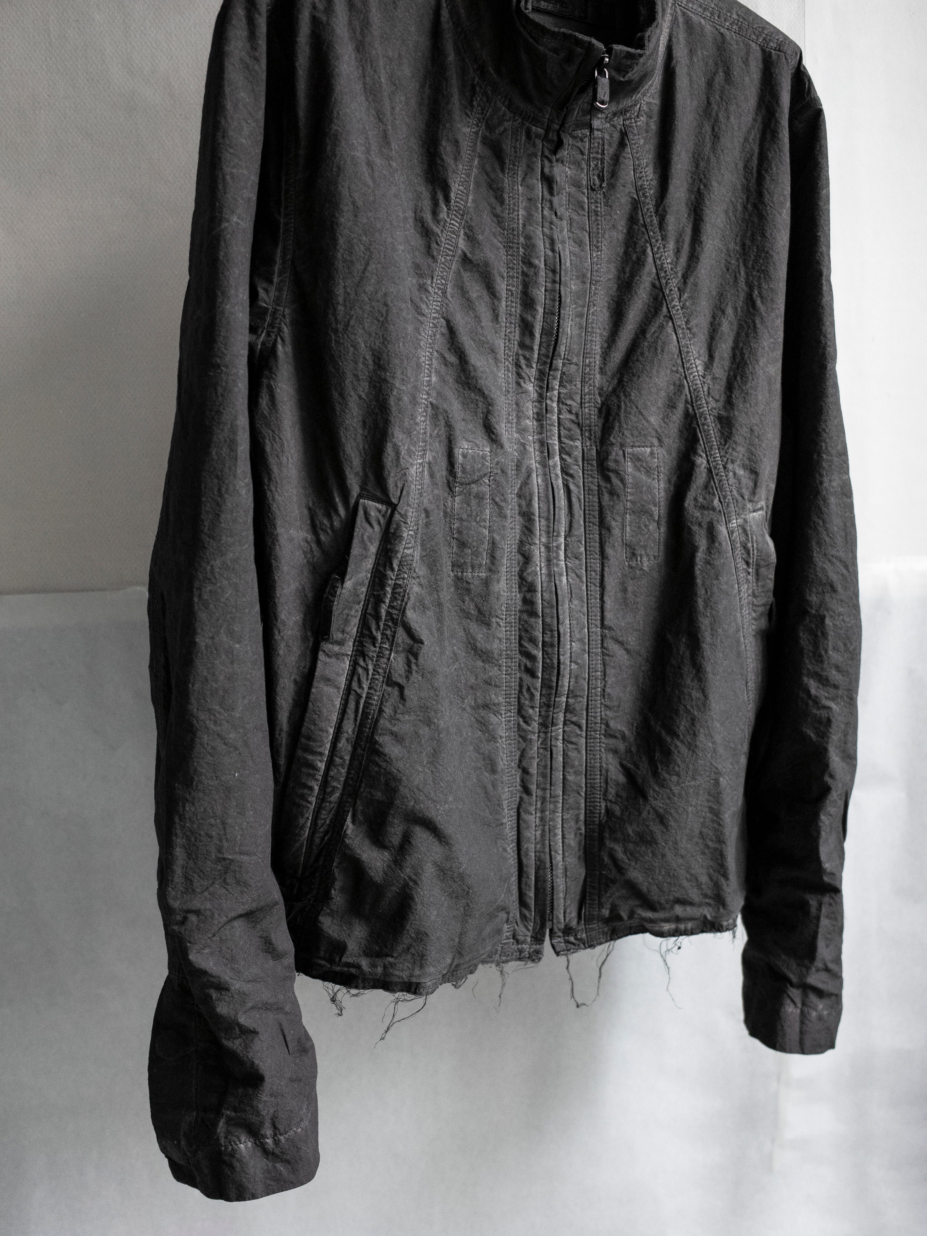 zip up jacket / slab grey (t.w.)