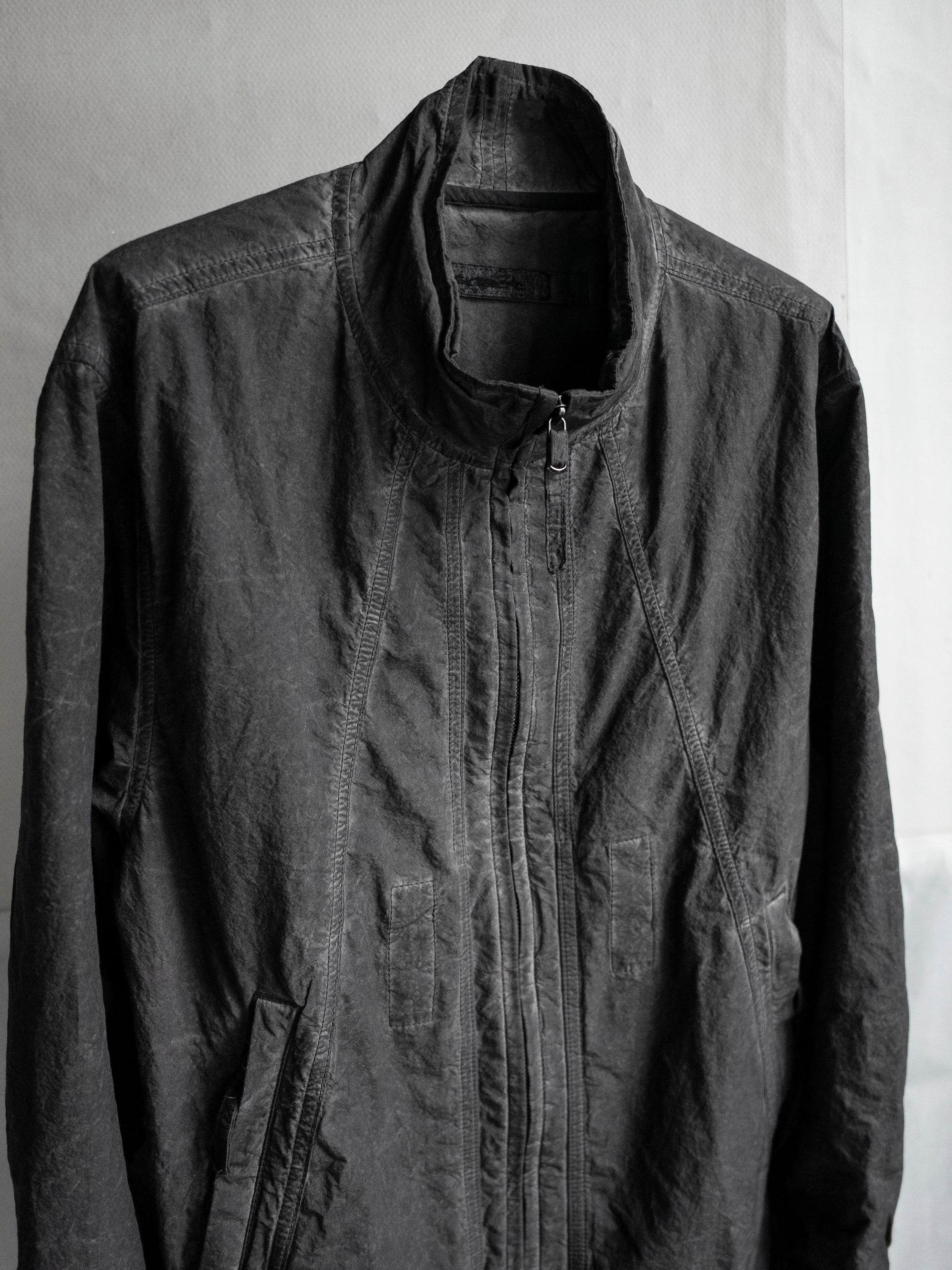 zip up jacket / slab grey (t.w.)