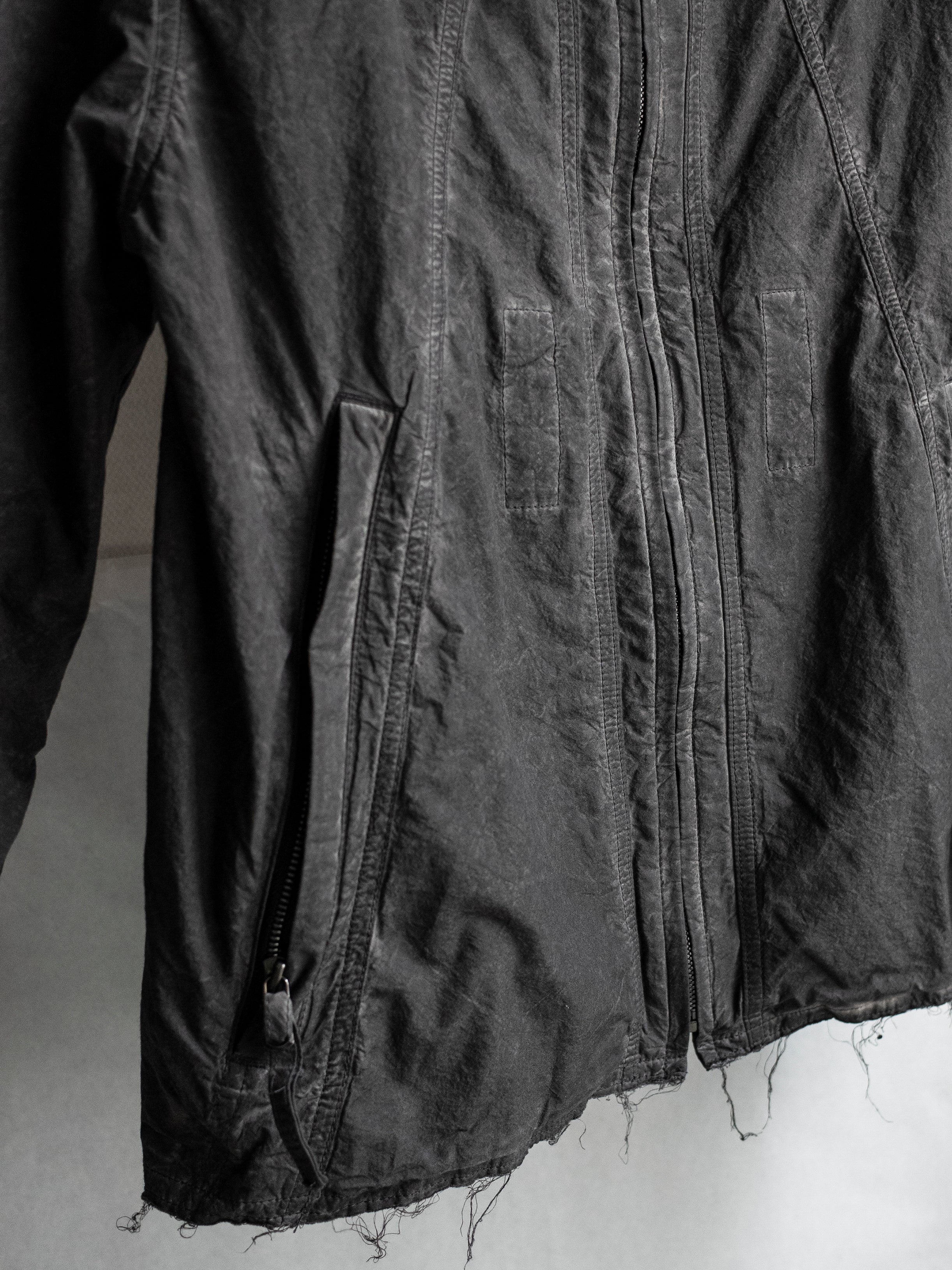 zip up jacket / slab grey (t.w.)